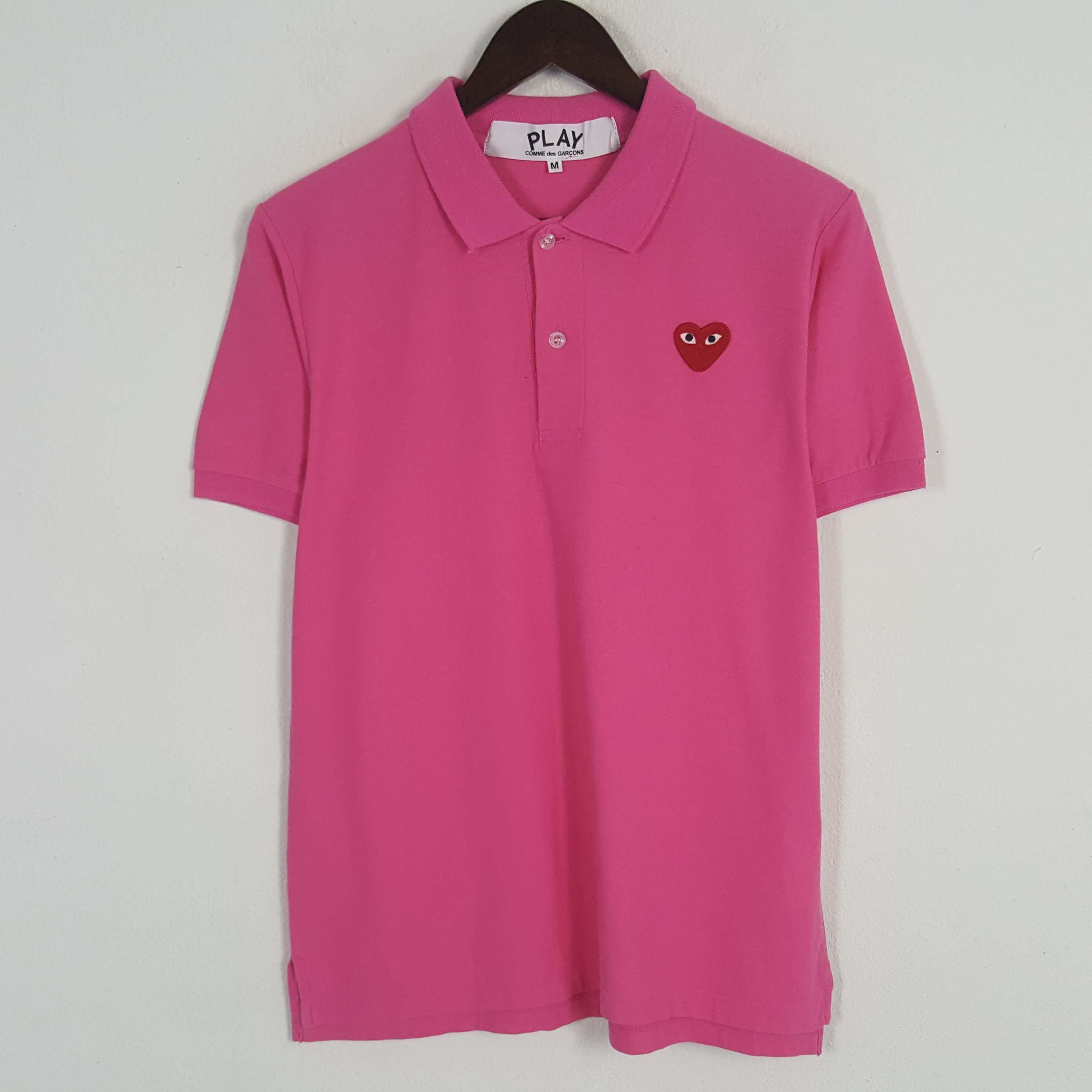 トップス Play comme des garcons girly polo shirt Comme Des Garçons Play Heart logo-patch Polo Shirt | White