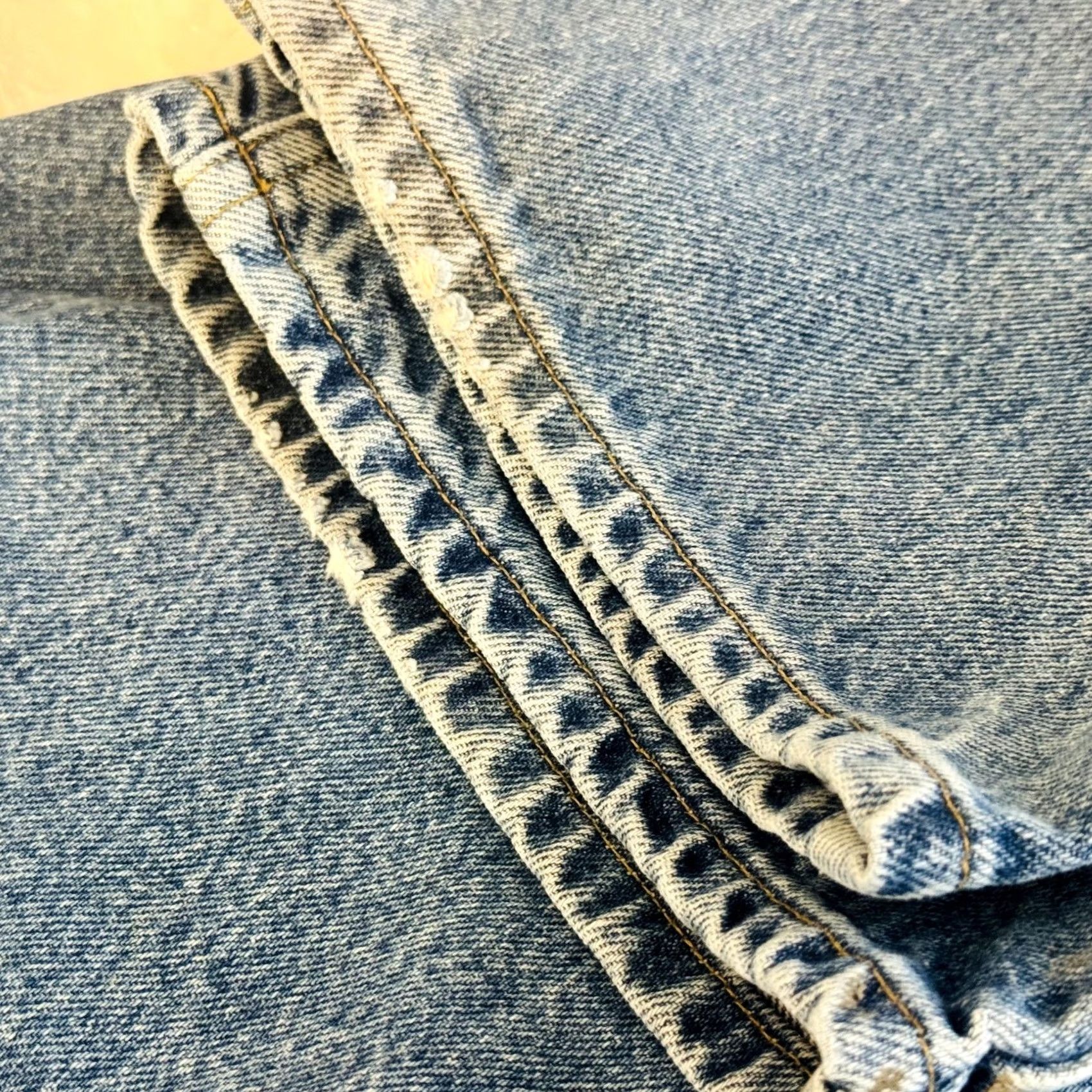 Carhartt VINTAGE Carhartt B17 DST Jeans Mens 50x30 Blue Relaxed Tapered Denim Size US 34 / EU 50 - 7 Thumbnail