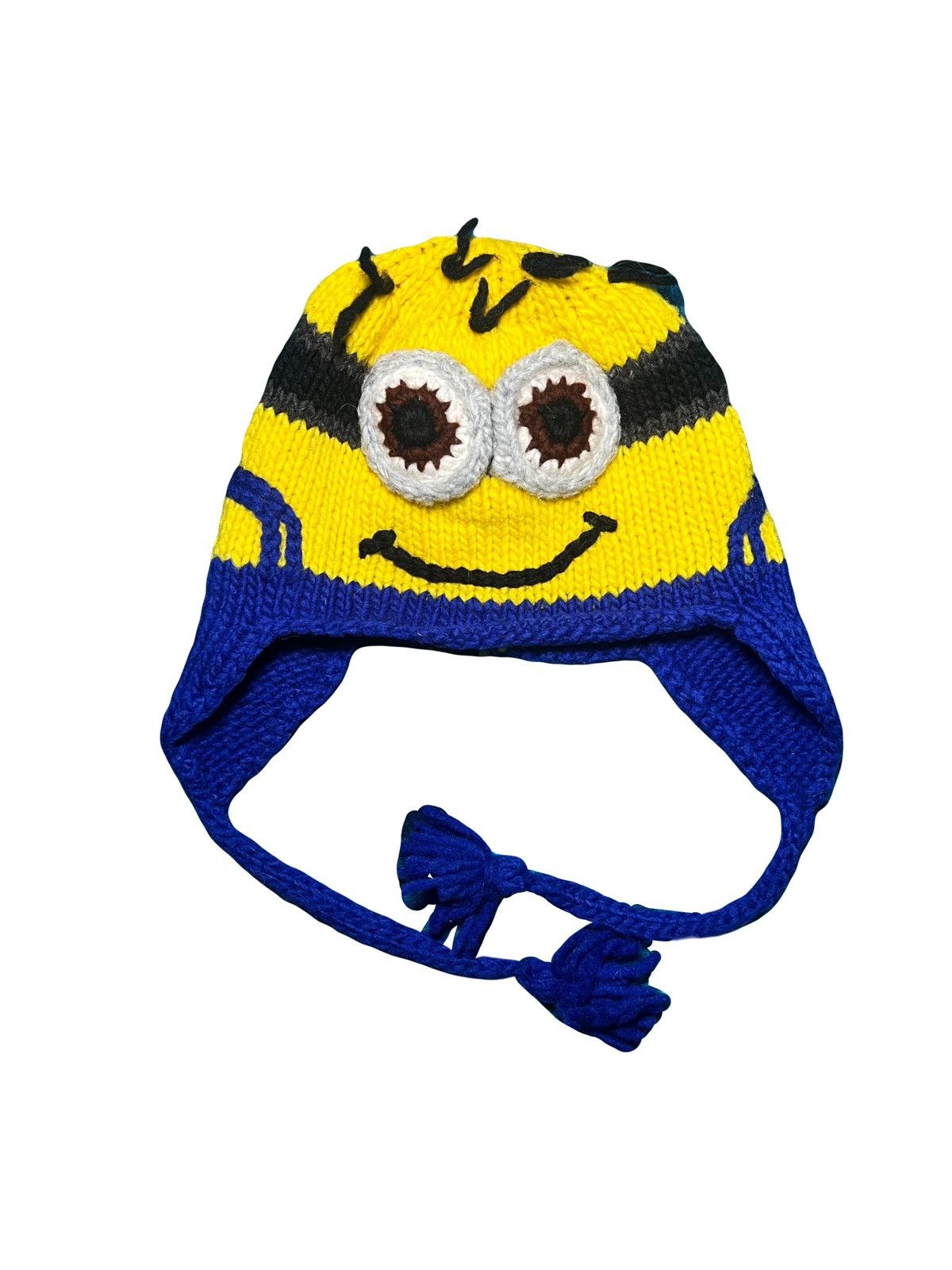 Vintage Y2K MINIONS KNIT HAT BEANIE HAT Size ONE SIZE - 1 Thumbnail