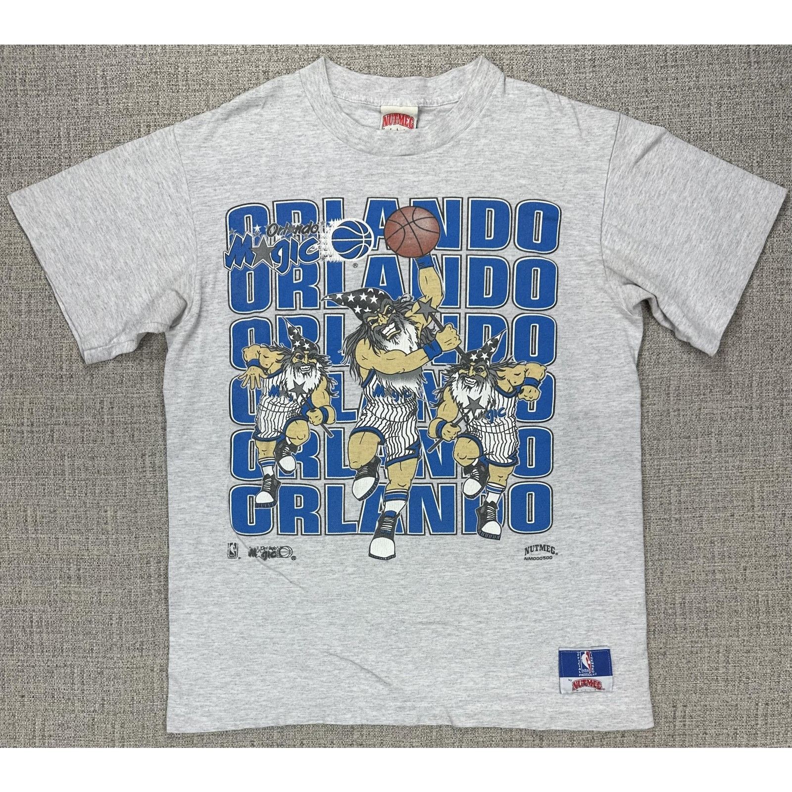 Nutmeg Orlando Magic Shirt Mens L Gray Wizard Cartoon Nutmeg USA 90 Size US L / EU 52-54 / 3 - 1 Thumbnail