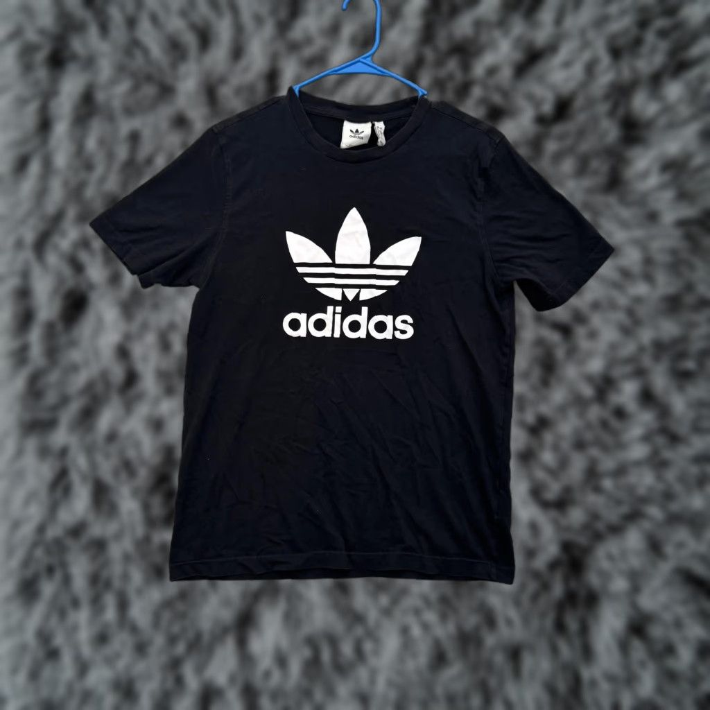 Adidas Adidas Shirt Mens Small Black Trefoil Logo Athletic Tee Short Sleeve Classic Size US S / EU 44-46 / 1 - 1 Thumbnail