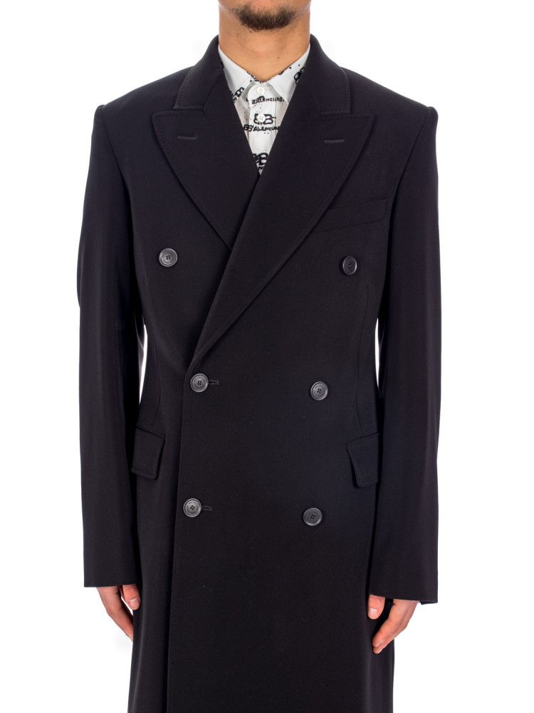 Balenciaga o1mt1gz0924 Slim Fit Coat in Black Size US M / EU 48-50 / 2 - 1 Thumbnail