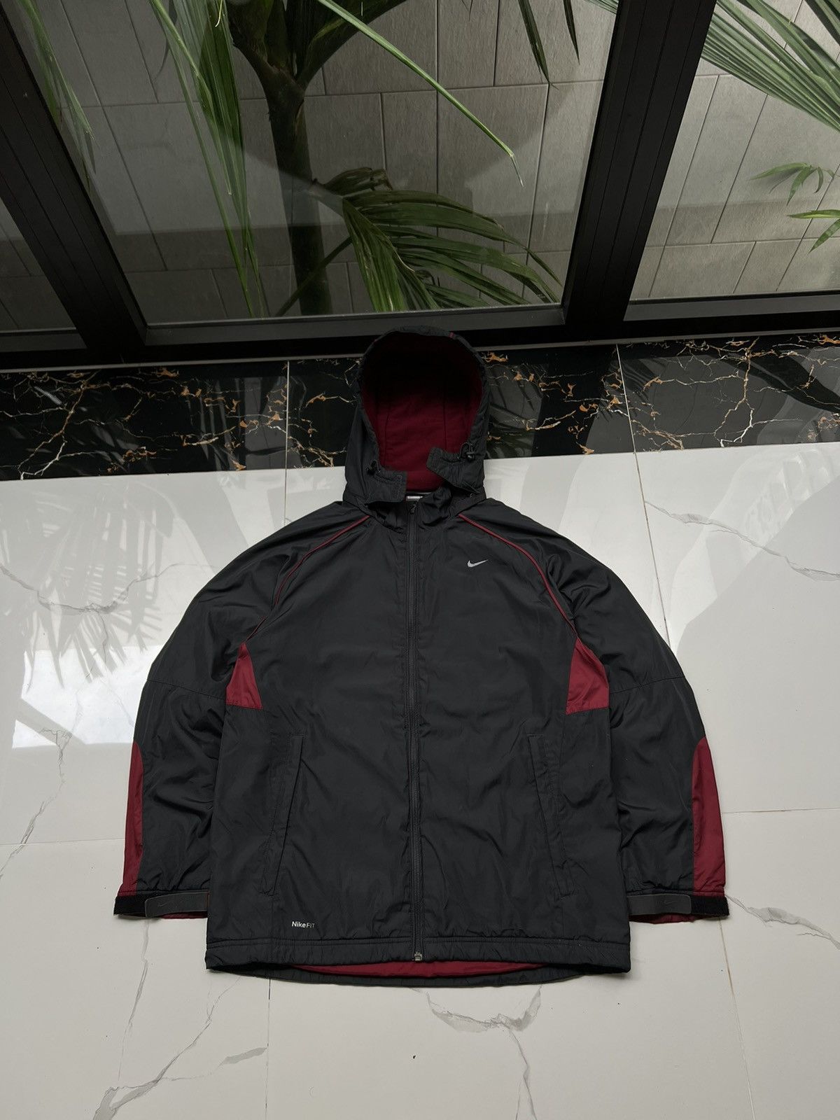 Nike × Vintage 90's NIKE FIT SWOOSH LOGO RARE PUFFER JACKET GORPCORE Y2K Size US L / EU 52-54 / 3 - 1 Thumbnail