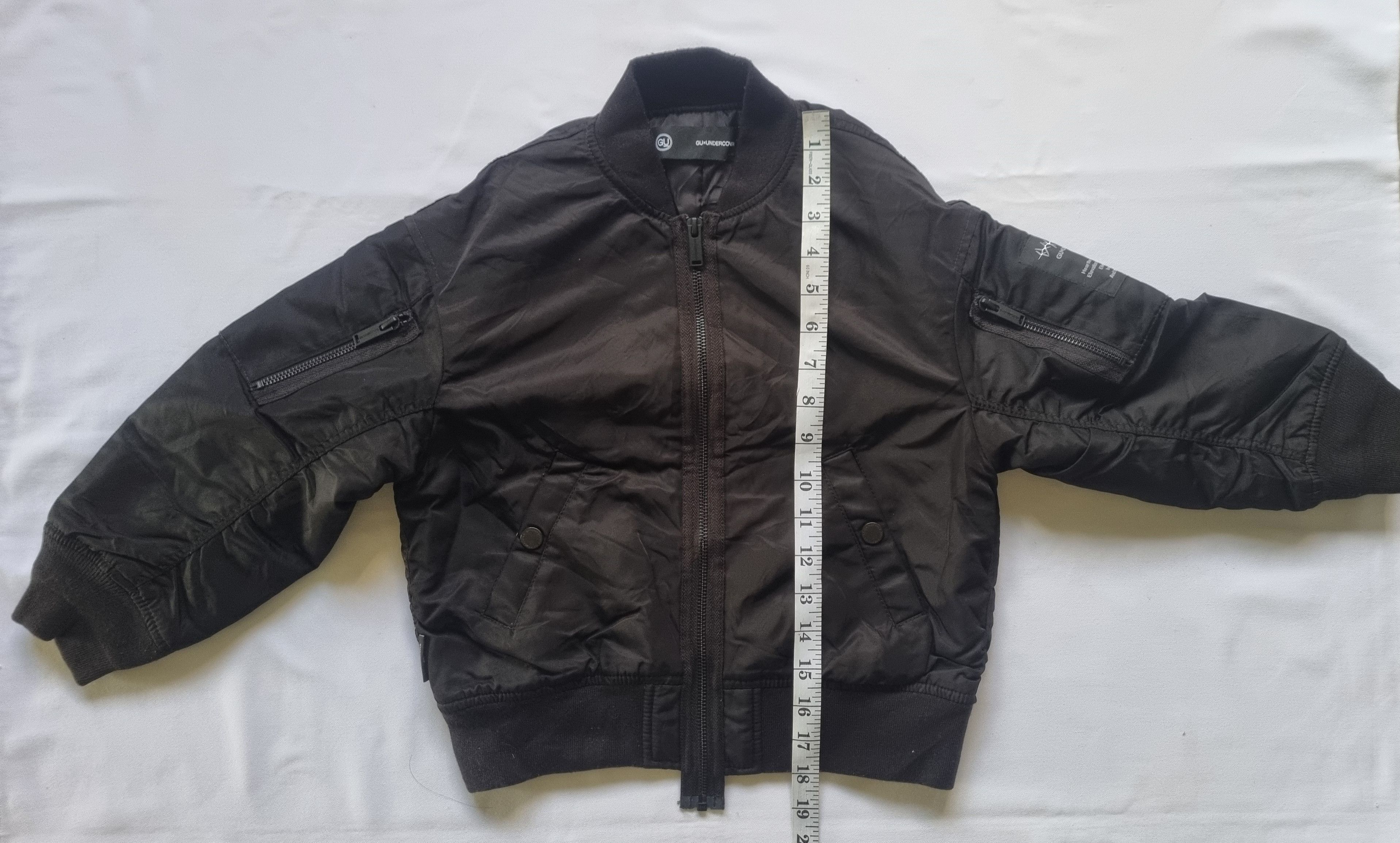Japanese Brand × Jun Takahashi × Undercover Undercover X GU Freedom Noise Bomber Jacket For Small Boys Size US XXS / EU 40 - 5 Thumbnail