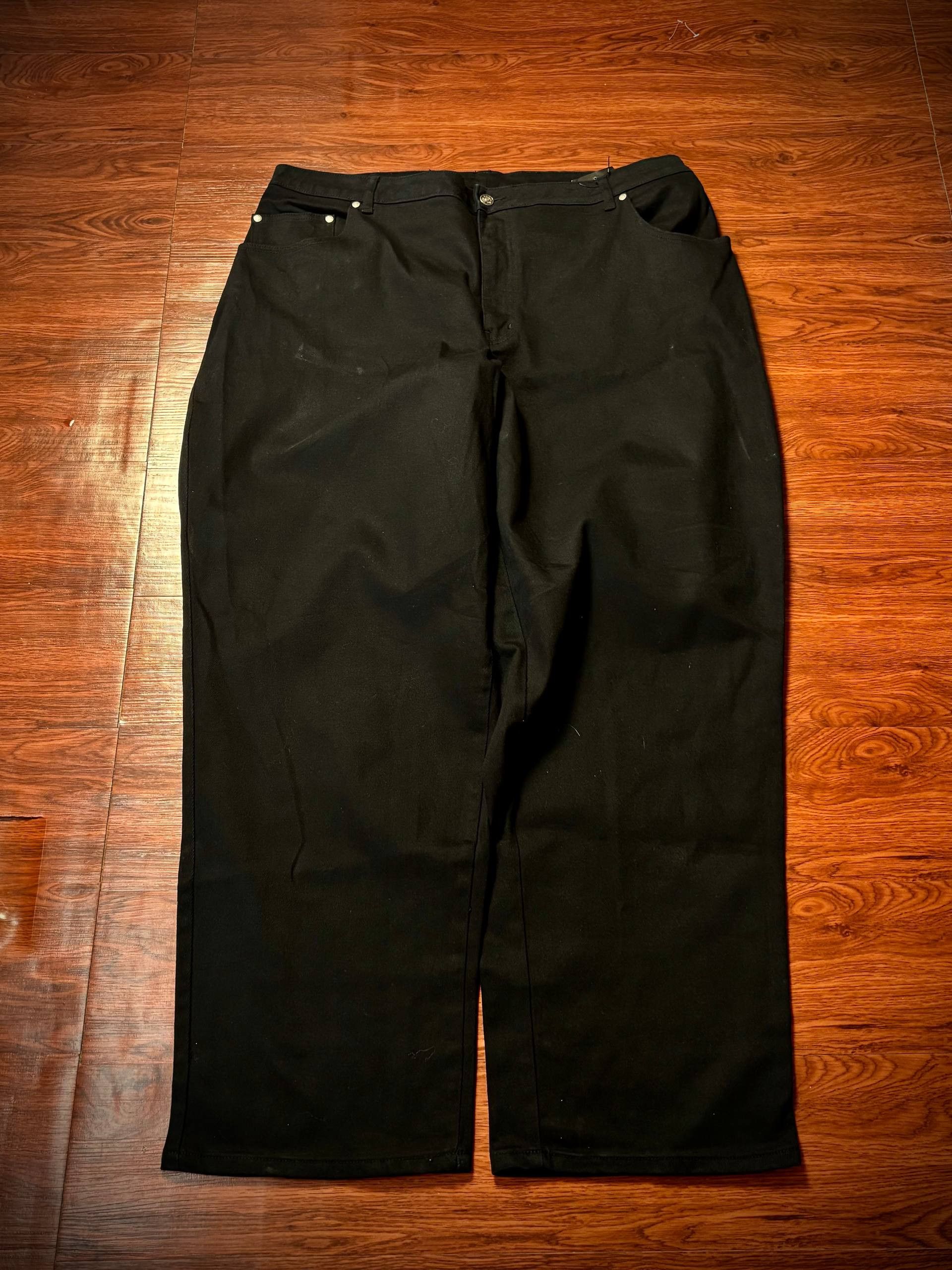 JNCO Vintage Y2K Black Baggy Jeans Super Nice Denim Pants Size US 40 / EU 56 - 2 Thumbnail