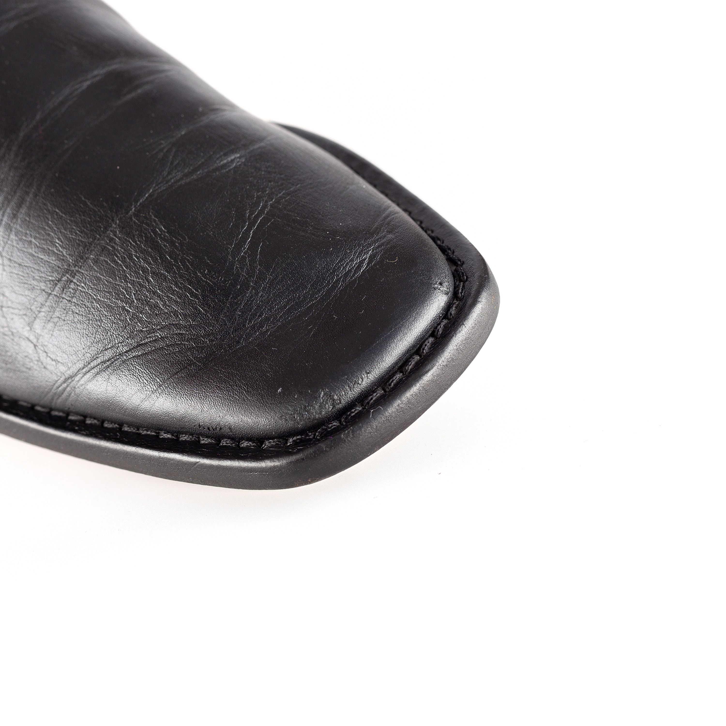 Balenciaga Balenciaga BB RIM BACK LOGO LEATHER BOOTS (39 EU) Size US 8 / IT 38 - 8 Thumbnail