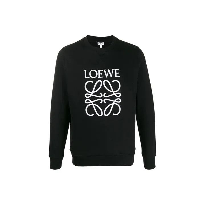 Loewe Loewe Black Logo Embroidered Sweatshirt for Men Size US M / EU 48-50 / 2 - 1 Thumbnail