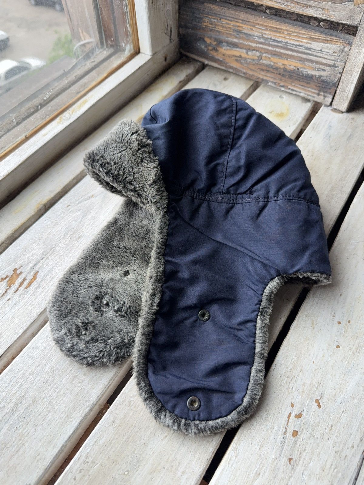 Japanese Brand Y2K Style Mohair Fuzzy Ushanka Hat Faux Fur Size ONE SIZE - 1 Thumbnail