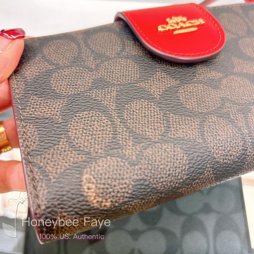 Coach Phone Wallet In Signature Canvas CW780 Size ONE SIZE - 2 Thumbnail
