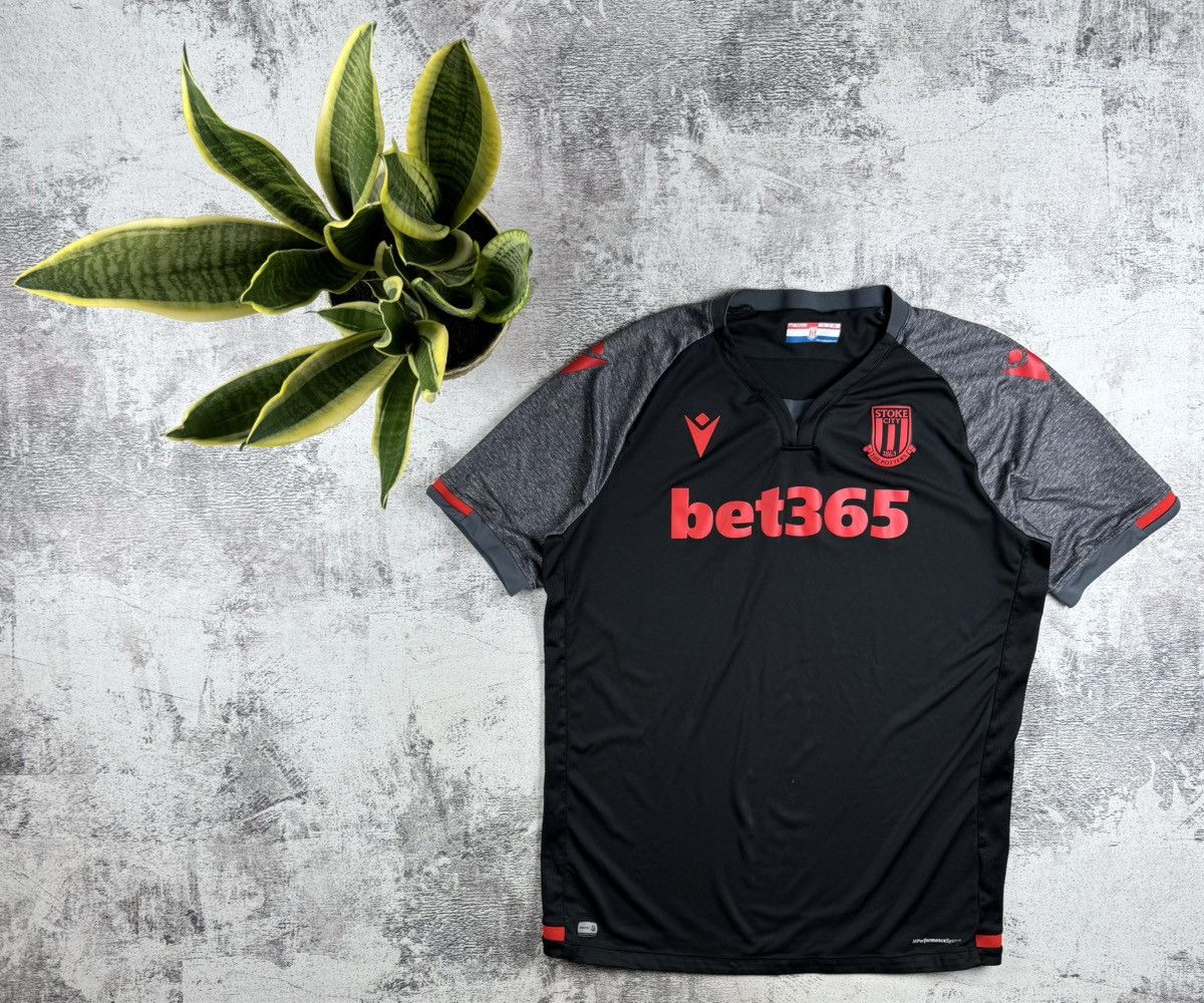 Macron Stoke City Macron 2019 2020 Away Soccer Football Men’s 3XL Retro T Shirt Jersey Size US XXL / EU 58 / 5 - 1 Thumbnail