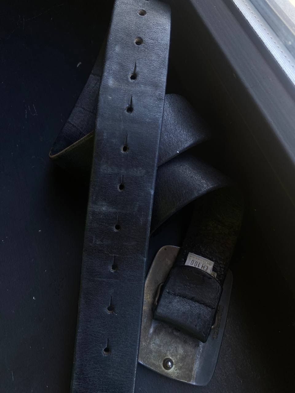 Diesel × Vintage Rare !! Y2K Diesel Black Leather Belt Punk Hysterical Size ONE SIZE - 5 Thumbnail