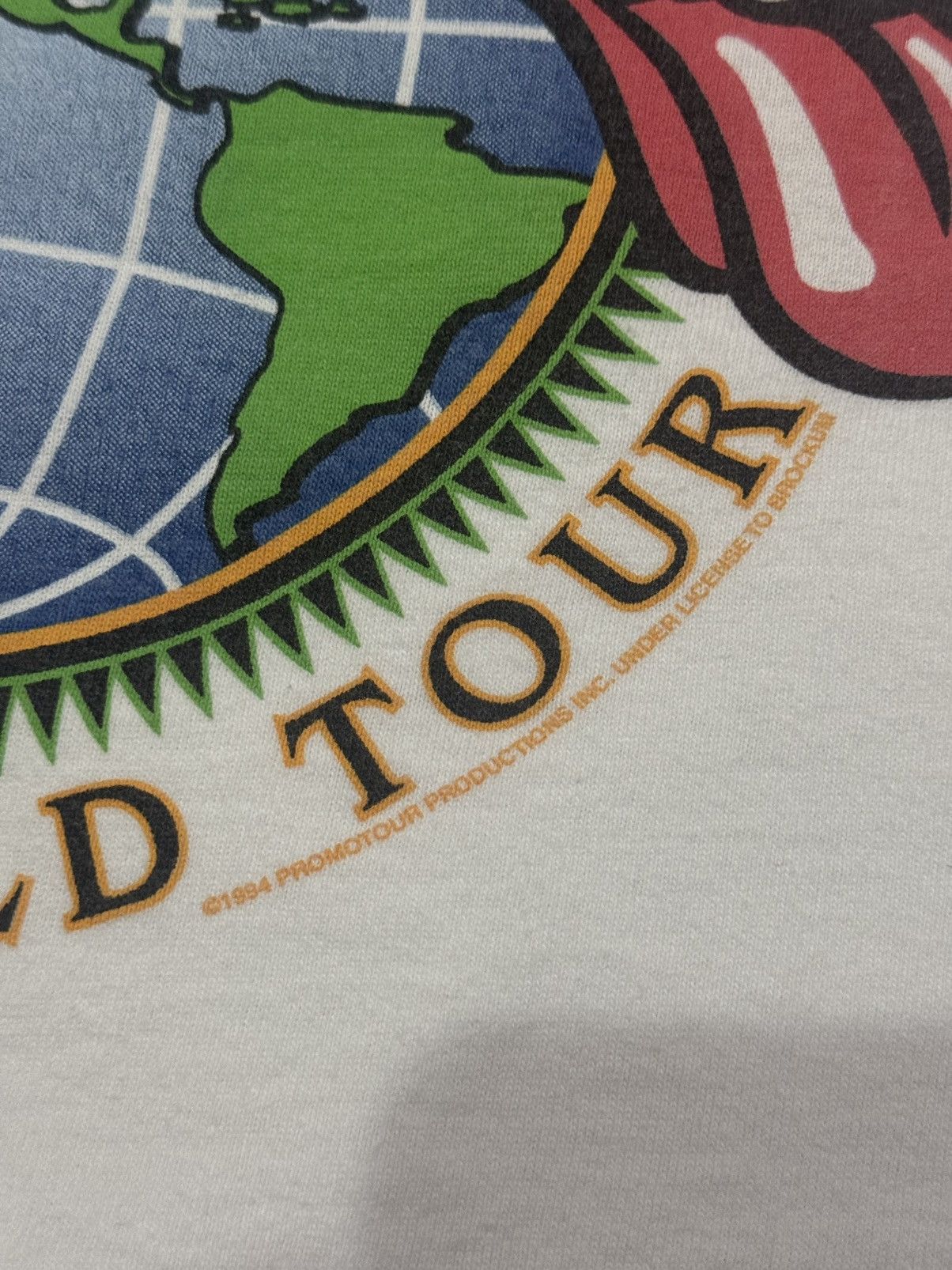Brockum Vintage 1994 Rolling Stones Voodoo Lounge World Tour Tee Size US XL / EU 56 / 4 - 3 Thumbnail