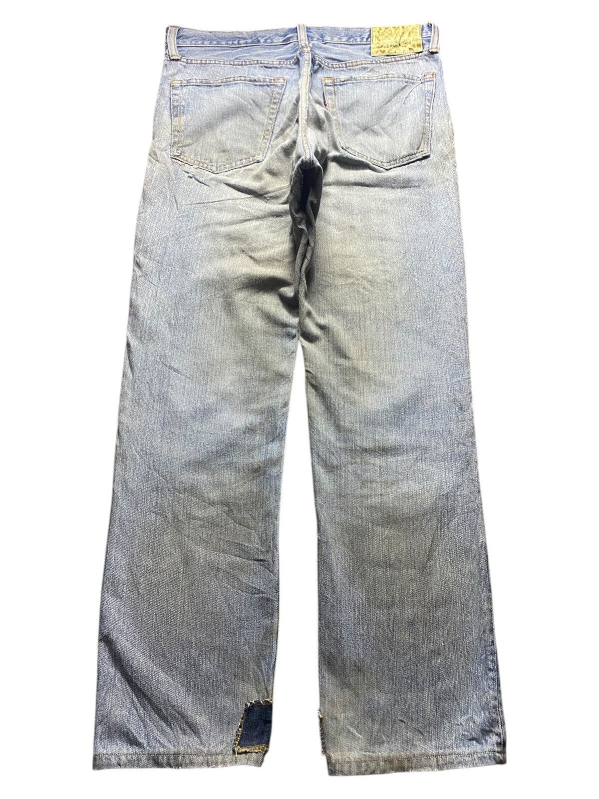 Japanese Brand Vintage Japanese Brand Shashiko Boro Distressed Jeans Size US 33 - 2 Thumbnail