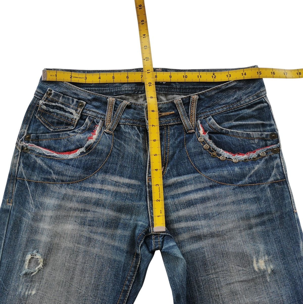 Le Grande Bleu (L.G.B.) Fiappar Distressed Flare Jeans 🔹LGB Inspire Size US 30 / EU 46 - 12 Thumbnail