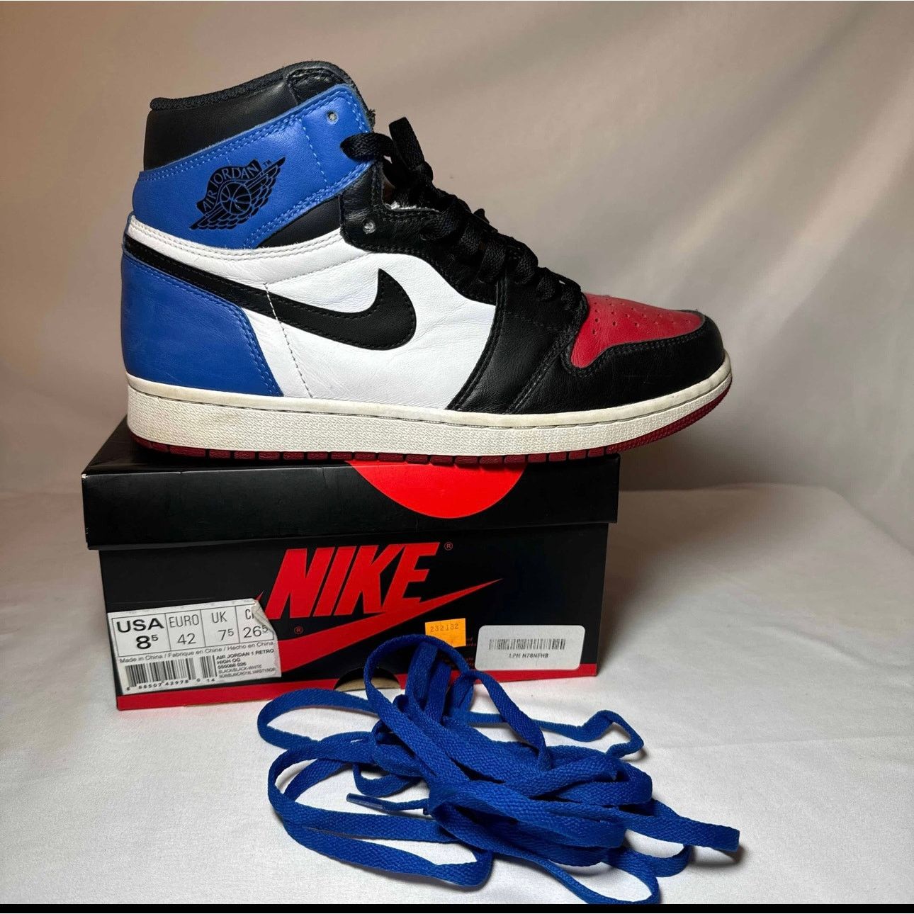 Size 8.5 - Nike Air Jordan 1 Retro High OG Top 3 Men's Shoes