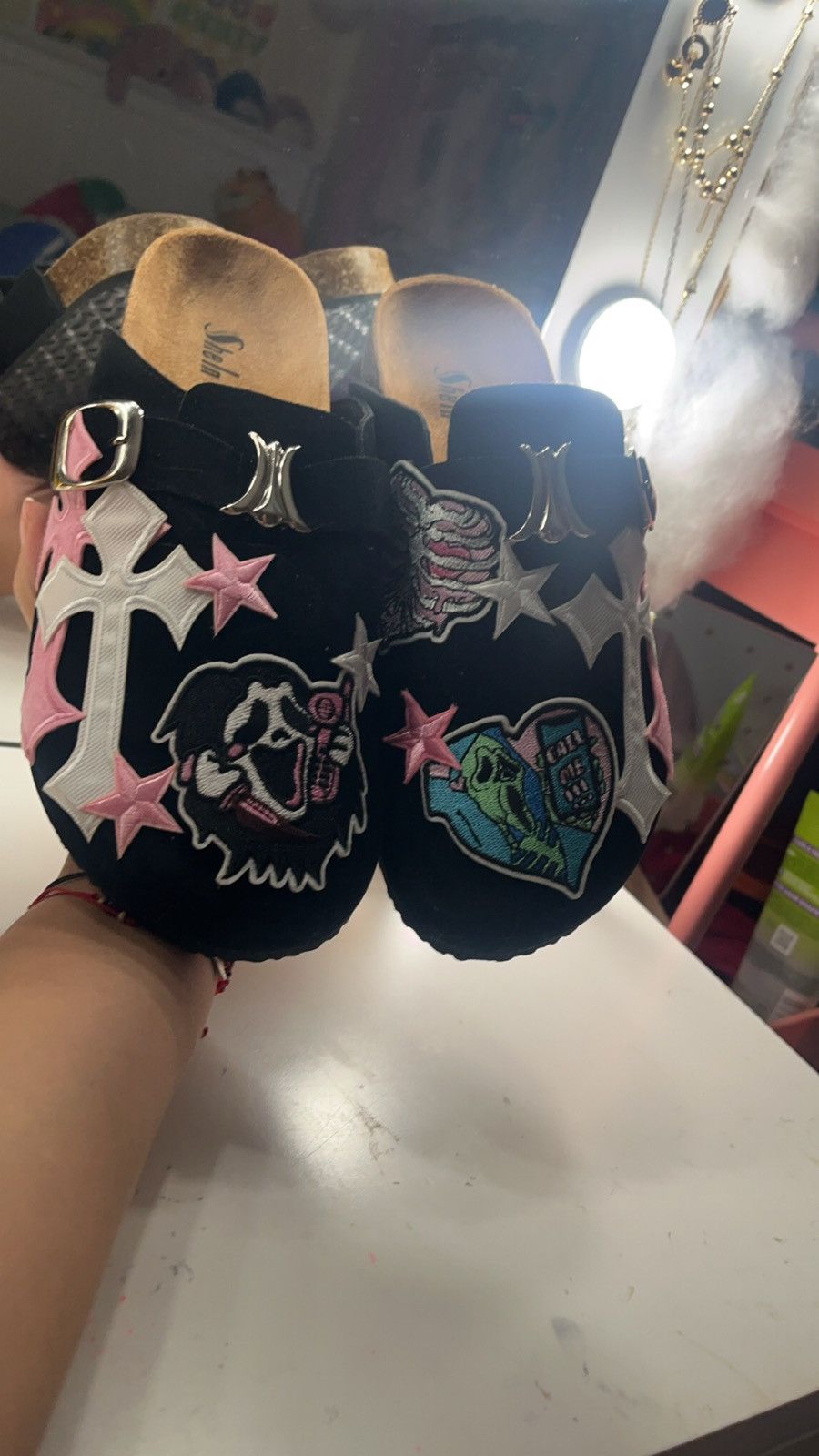 Birkenstock Scream/ghostface CUSTOM Clogs size 7 womens Size US 7 / IT 37 - 4 Thumbnail