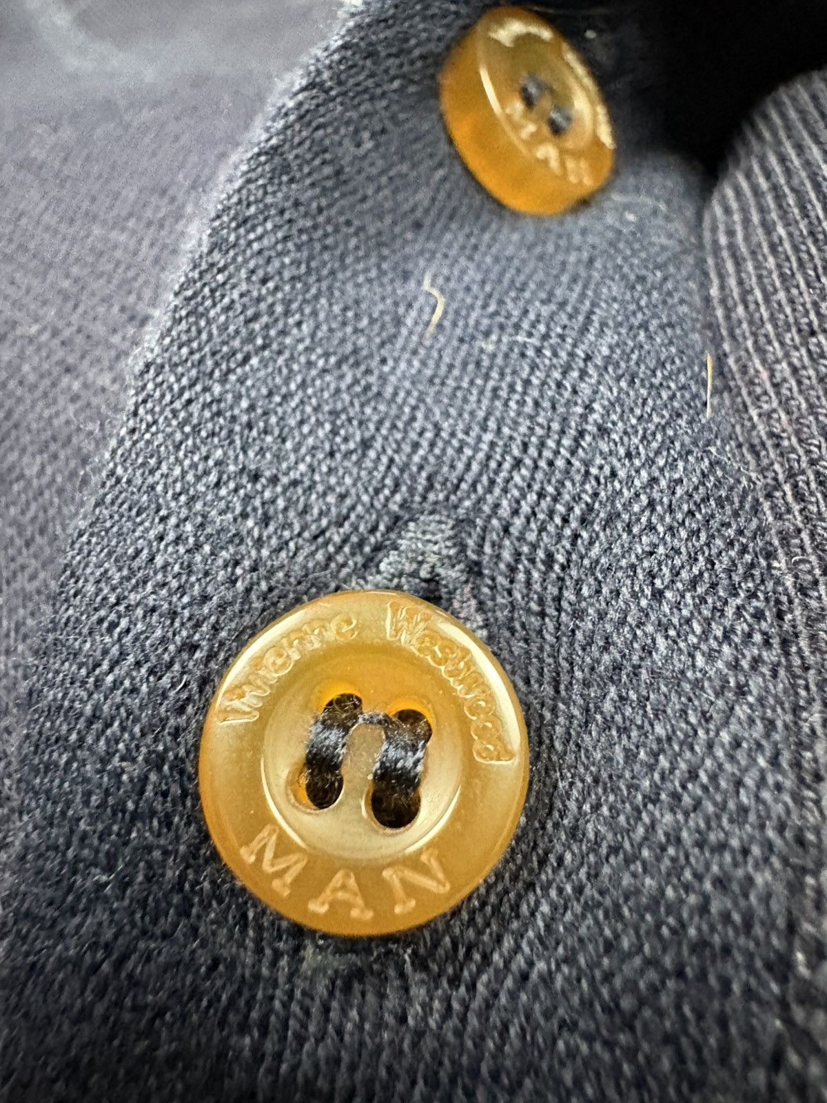 Vivienne Westwood Vivienne Westwood Orb Logo Button Up T-Shirt Navy Blue L Size US L / EU 52-54 / 3 - 9 Thumbnail