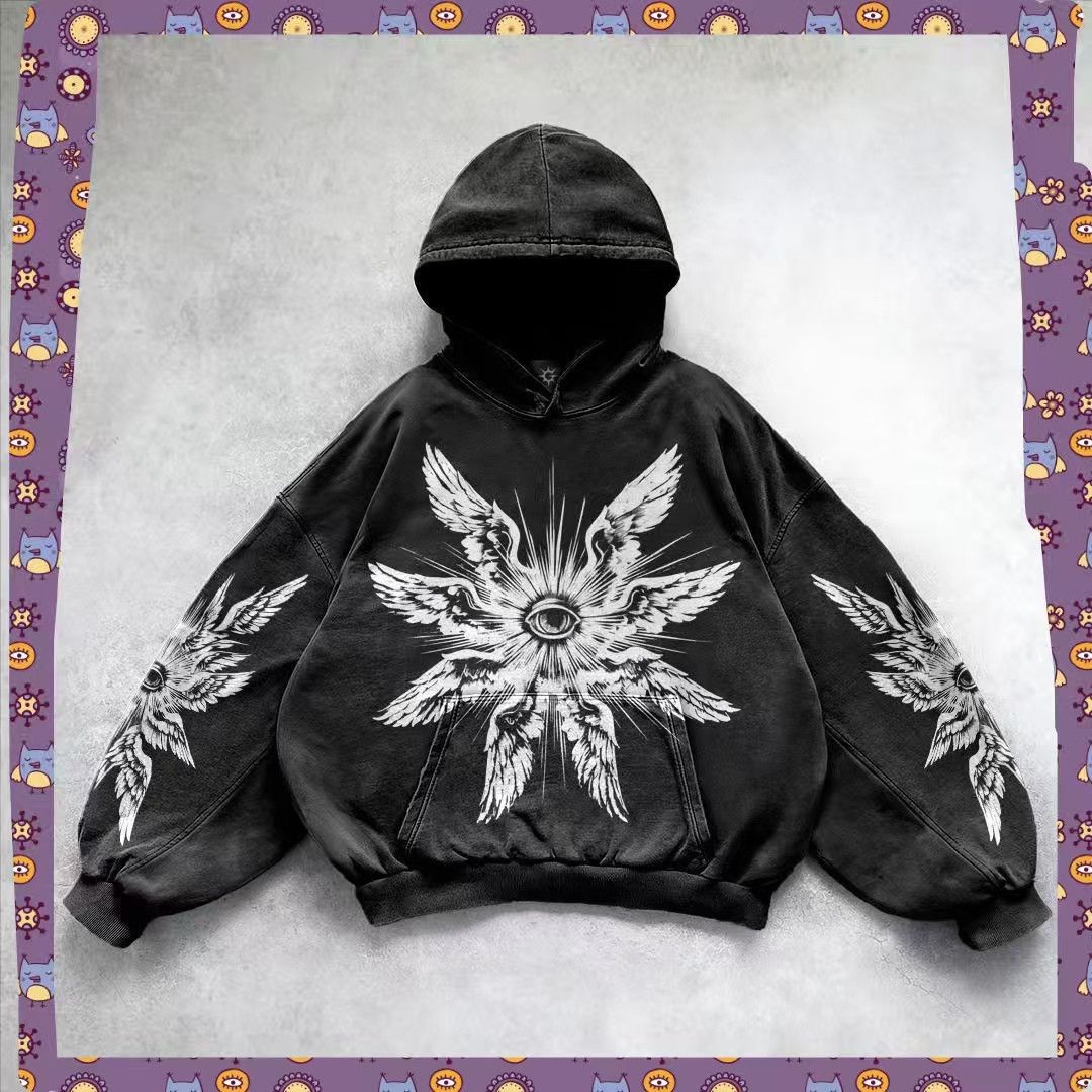 Vintage Streetwear Oversized Printed Hoodie Size US M / EU 48-50 / 2 - 1 Thumbnail