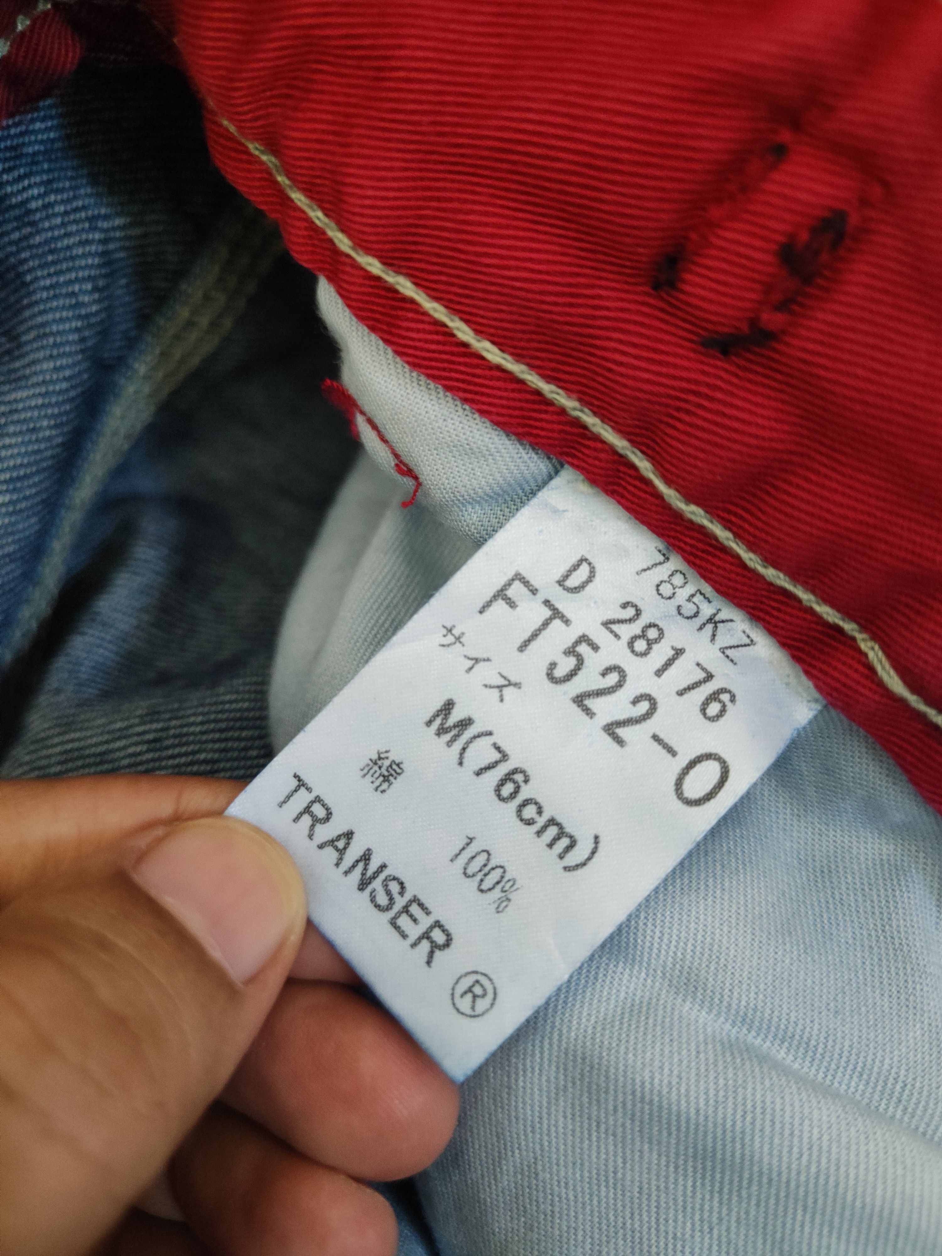 Japanese Brand DL Transer Blue Distressed Ripped Jeans #2438 Size US 28 / EU 44 - 18 Thumbnail