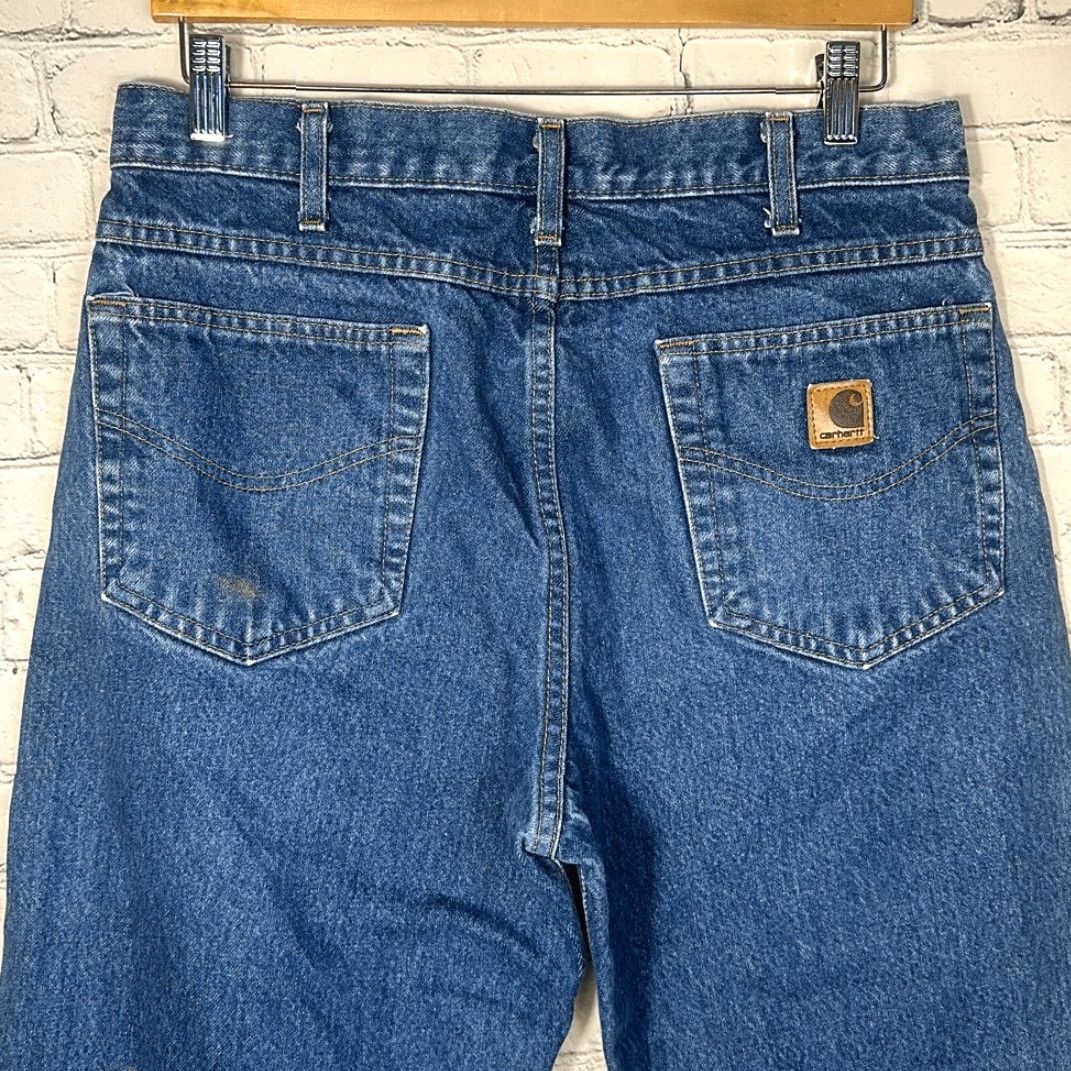 Carhartt VINTAGE Carhartt Mens Jeans Denim Size 32 Tapered Fit Relaxed Blue 34 Inseam Mens Clothing Size US 32 / EU 48 - 7 Thumbnail