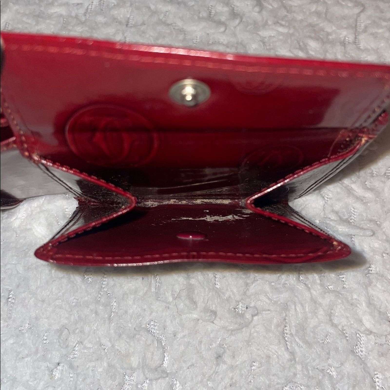 Cartier Cartier Happy Birthday Vernis Bifold Wallet Bordeaux Size ONE SIZE - 6 Thumbnail