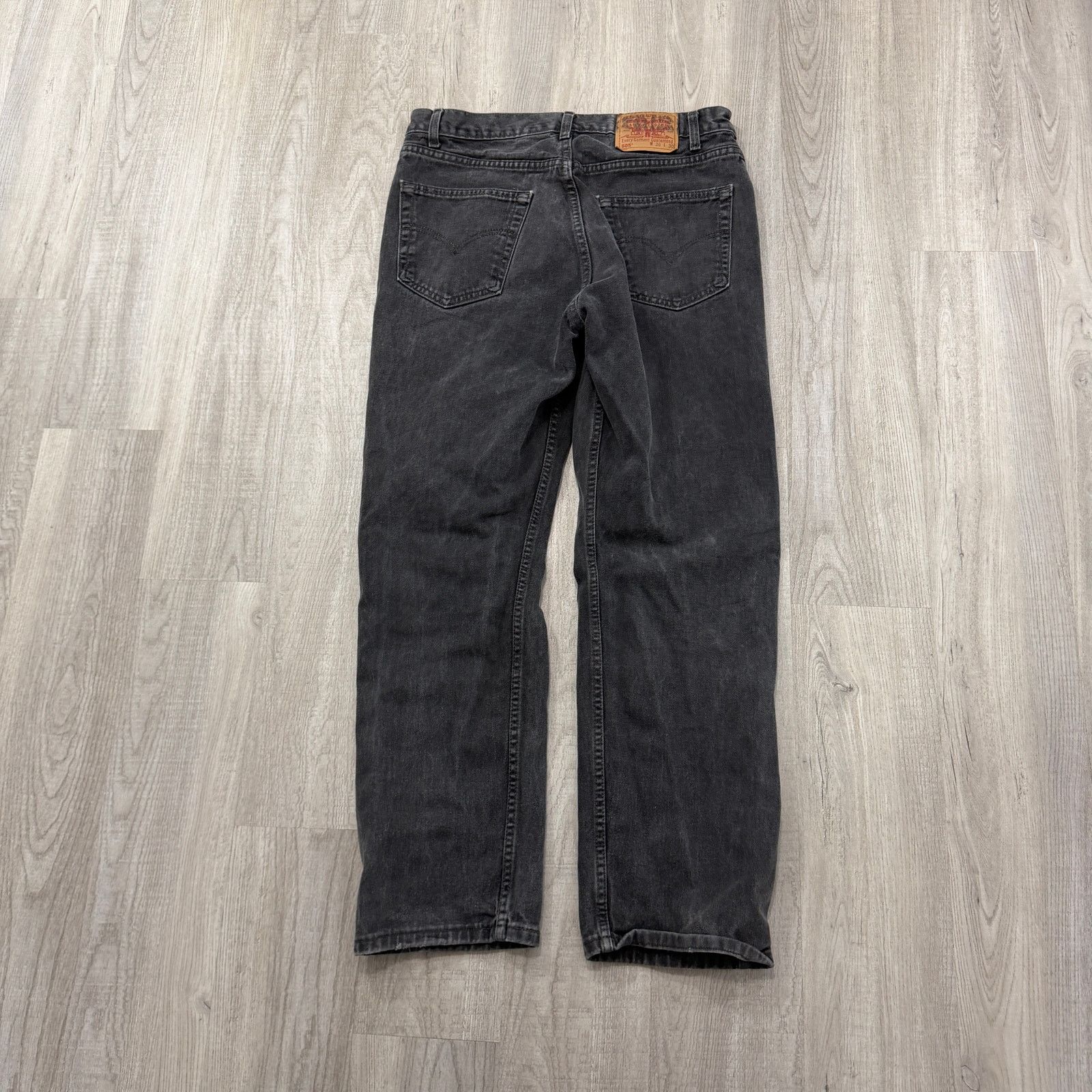 Levi's Vintage Levis 505 Jeans Men's 36x30 Black Regular Straight Size US 36 / EU 52 - 8 Thumbnail