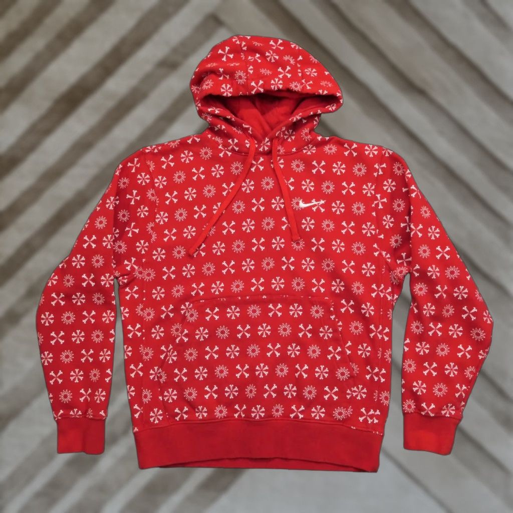 Nike Nike Hoodie Mens Small Red Pullover Monogram Swoosh All Over Print Size US S / EU 44-46 / 1 - 1 Thumbnail