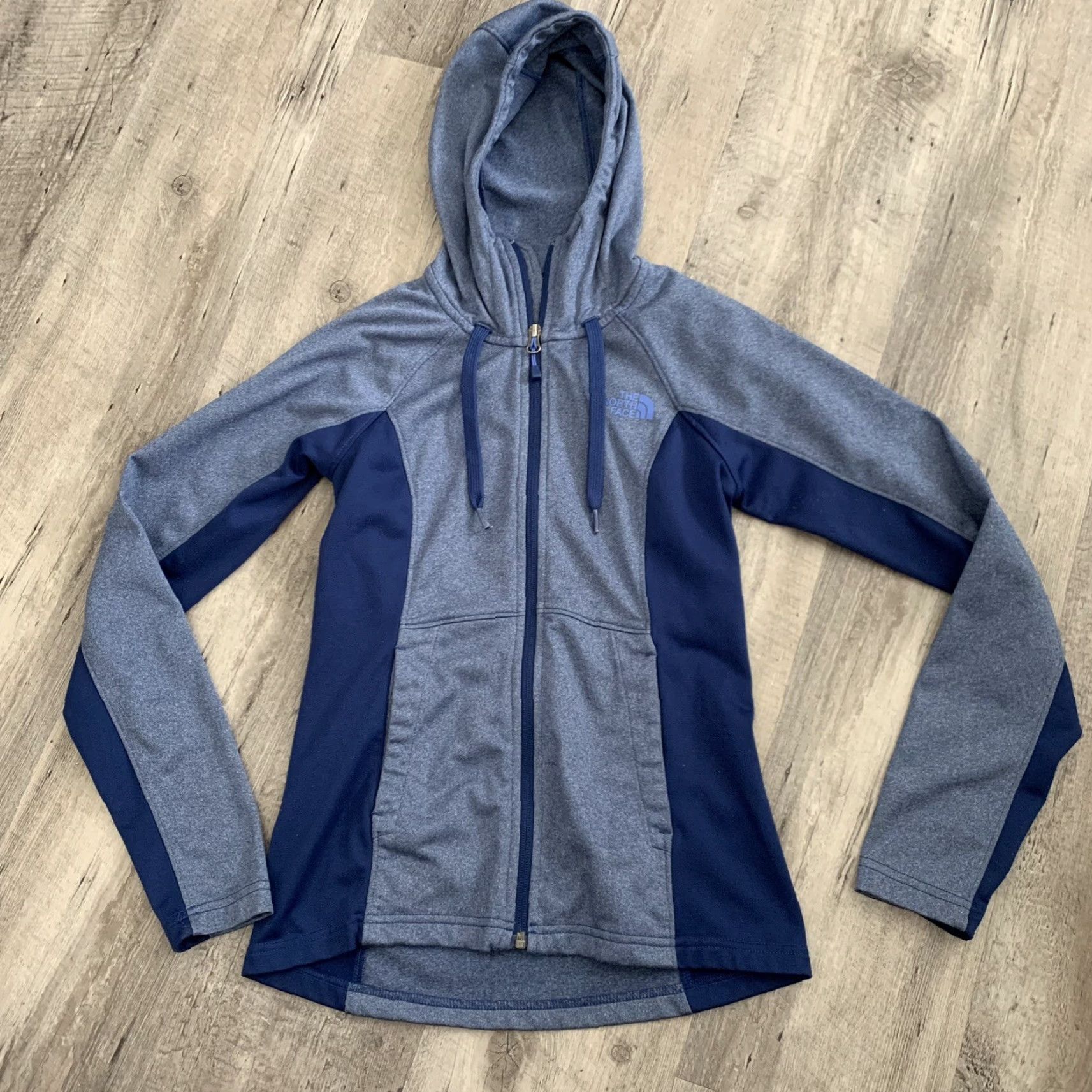 The North Face The North Face Jacket Womens XS Full Zip Hooded Blue Heather Blue - XS, Regular, Jacket, The North Face, Colorblock, ZIP, Casual, Women Size XS / US 0-2 / IT 36-38 - 7 Thumbnail