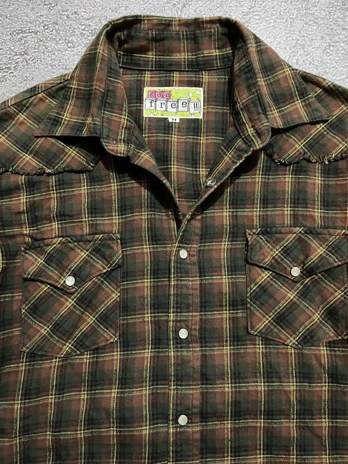 Japanese Brand Japanese Gdc Distressed Flannel LGB Style Size US M / EU 48-50 / 2 - 4 Thumbnail
