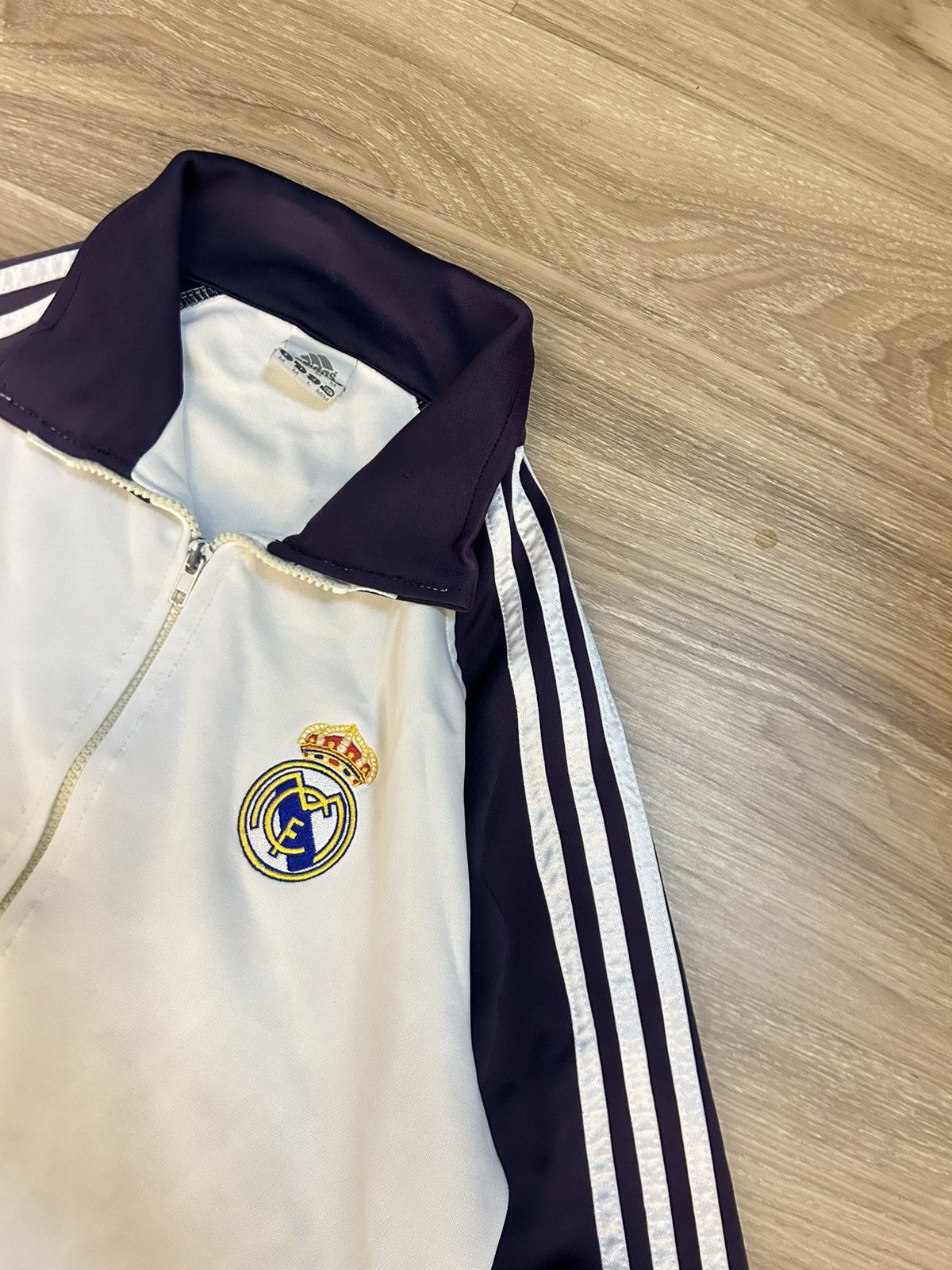 Adidas Vintage Real Madrid Football Jacket Soccer Track Top Zip Size US M / EU 48-50 / 2 - 4 Thumbnail
