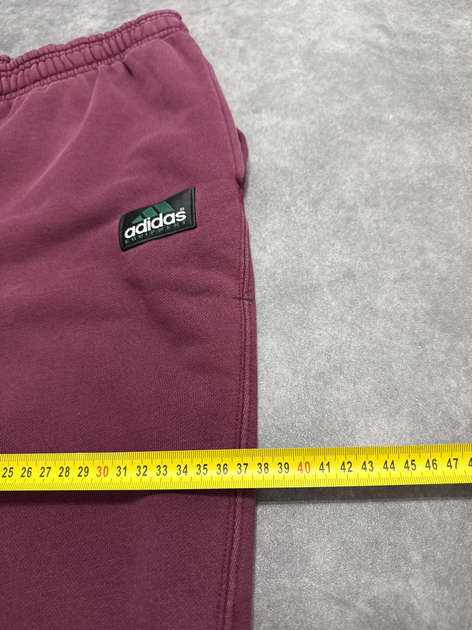 Adidas Burgundy Pants Adidas Equipment Vintage Rare 90 s Baggy Size US 35 - 8 Thumbnail