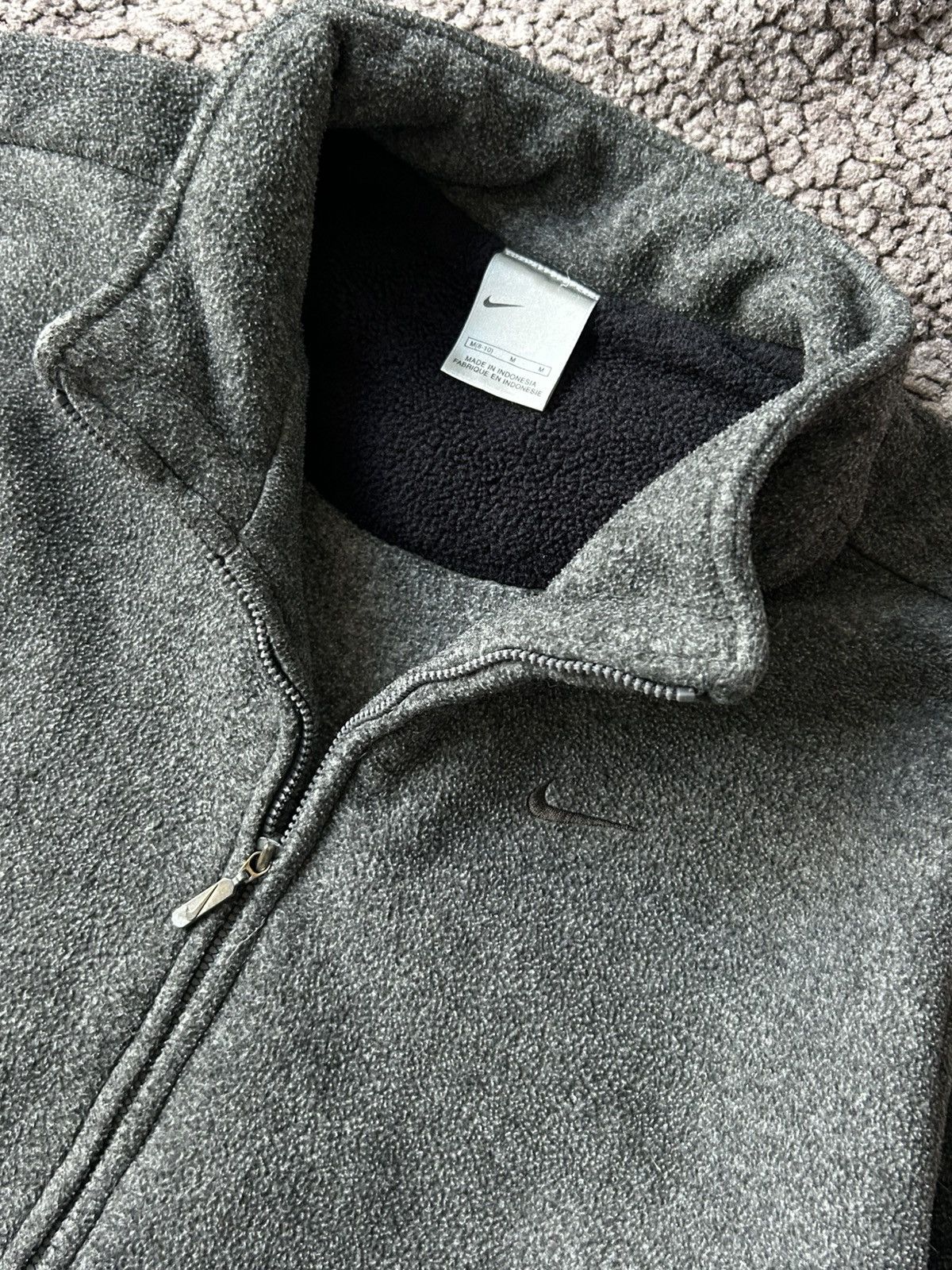 Nike Vintage fleece Nike swoosh zip sweatshirt small Size US S / EU 44-46 / 1 - 7 Thumbnail