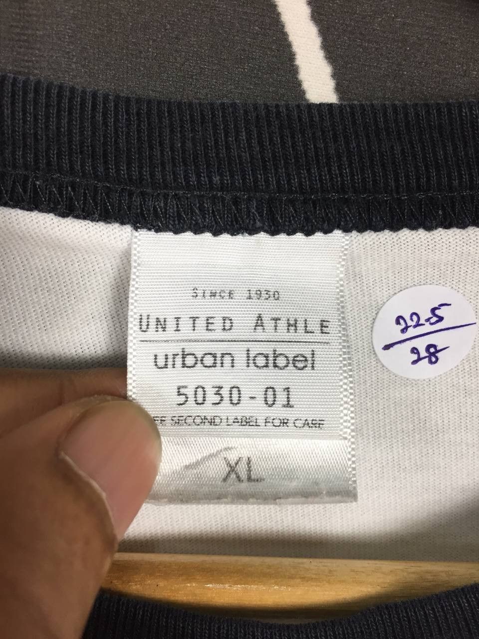 Vintage United Athle Urban Label My Hair Is Bad Wording Ringer Tee Size US XL / EU 56 / 4 - 11 Thumbnail