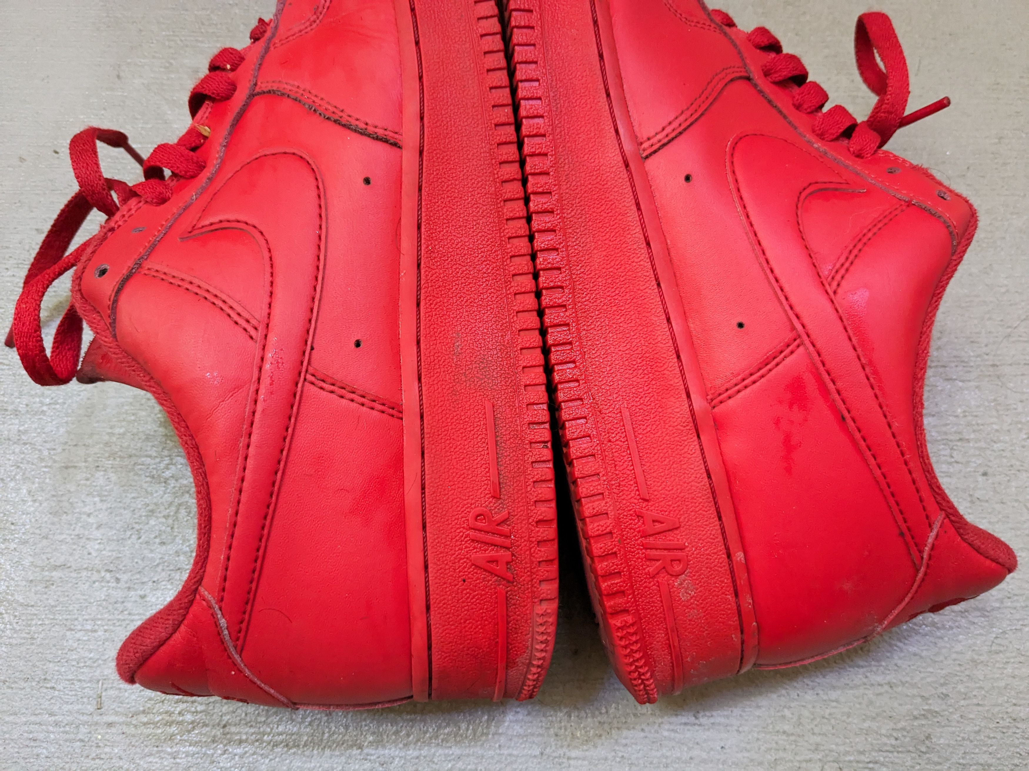 Nike Nike Air Force 1 '07 LV8 Low Triple Red 10.5 CW6999-600 Size US 10.5 / EU 43-44 - 5 Thumbnail