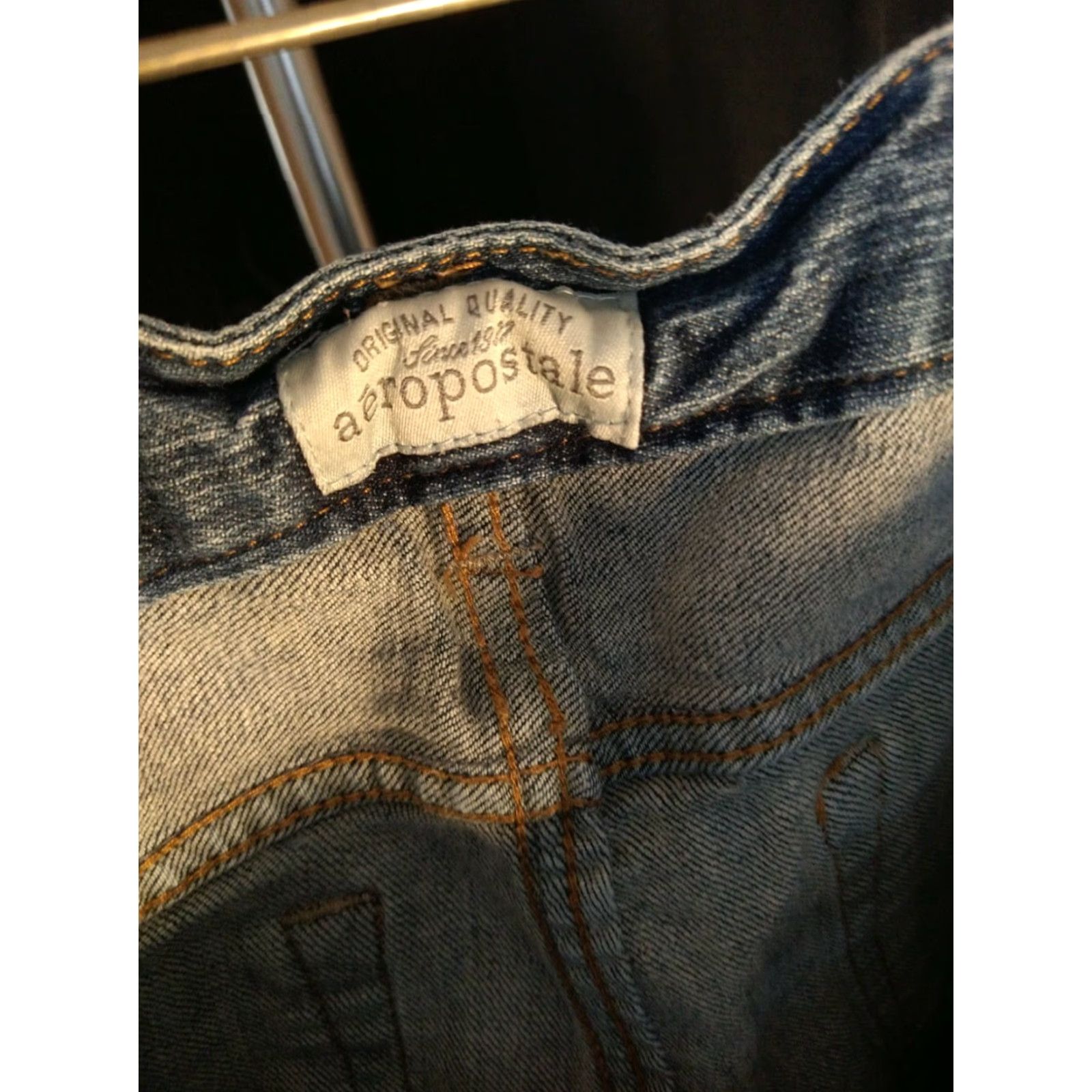 Aeropostale VINTAGE Aeropostale Women's Jeans Hailey Flare Size 3/4 Short Jeans Womens Flared Blue 4 Size 27" / US 4 / IT 40 - 3 Thumbnail