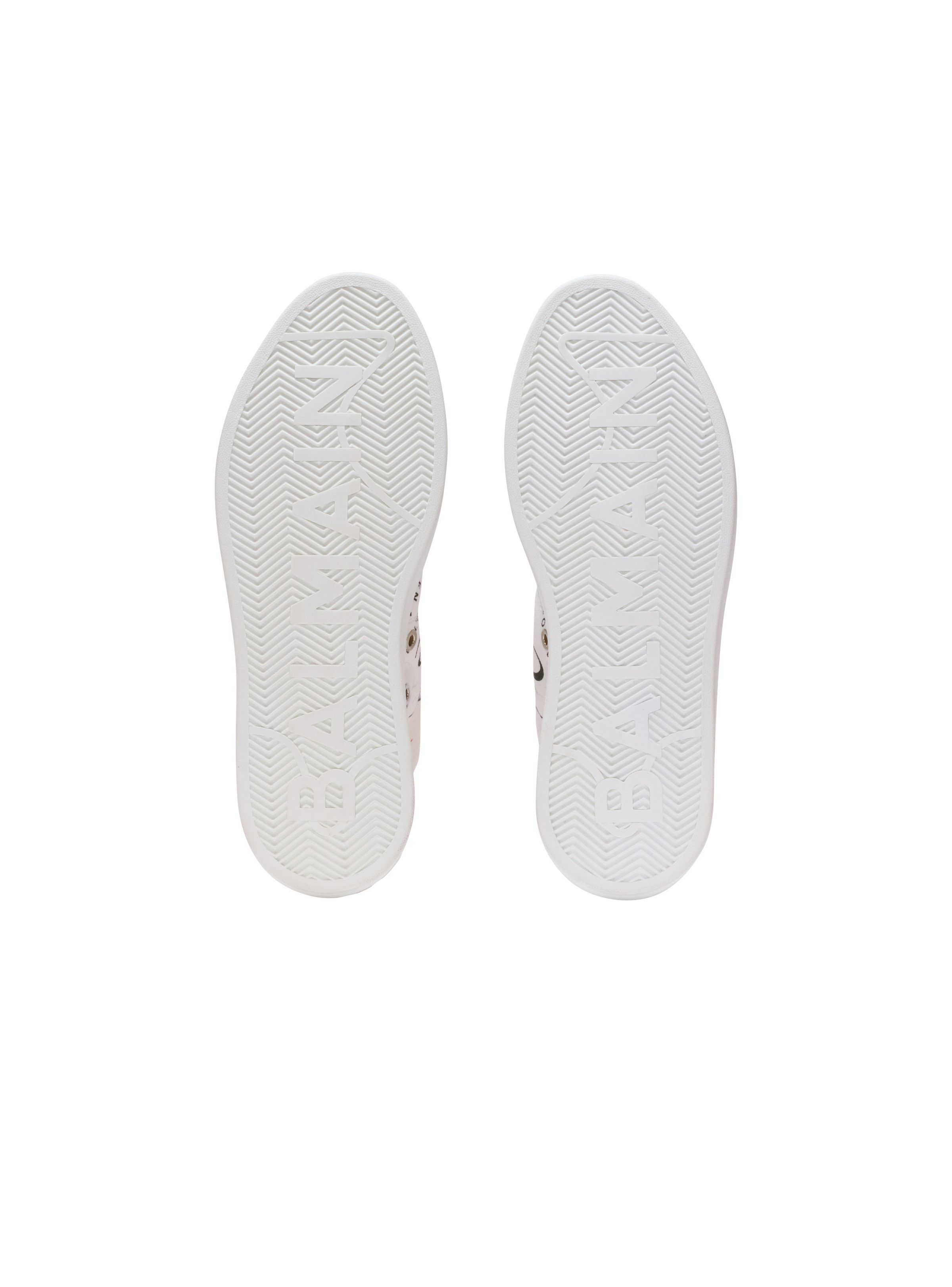 Balmain o1s1wg110925 B Court High Top Sneakers in White Size US 9 / IT 39 - 5 Thumbnail