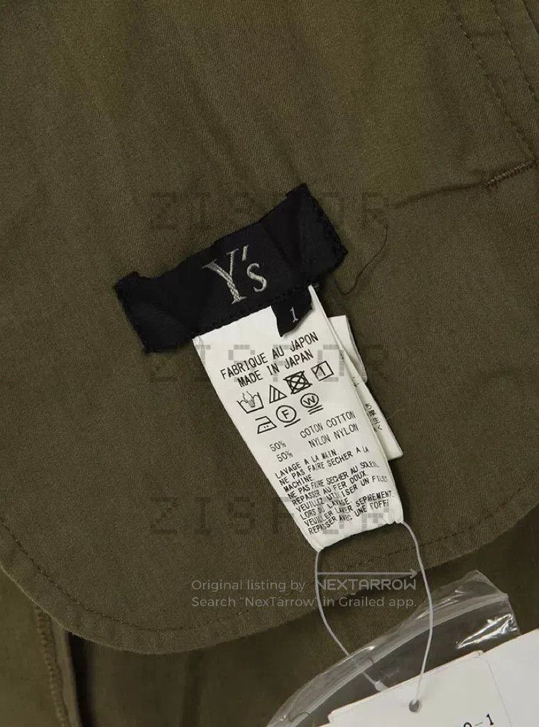 Y's Olive Green Asymmetrical Strap Skirt. Size 24" / US 00 / IT 34 - 5 Thumbnail