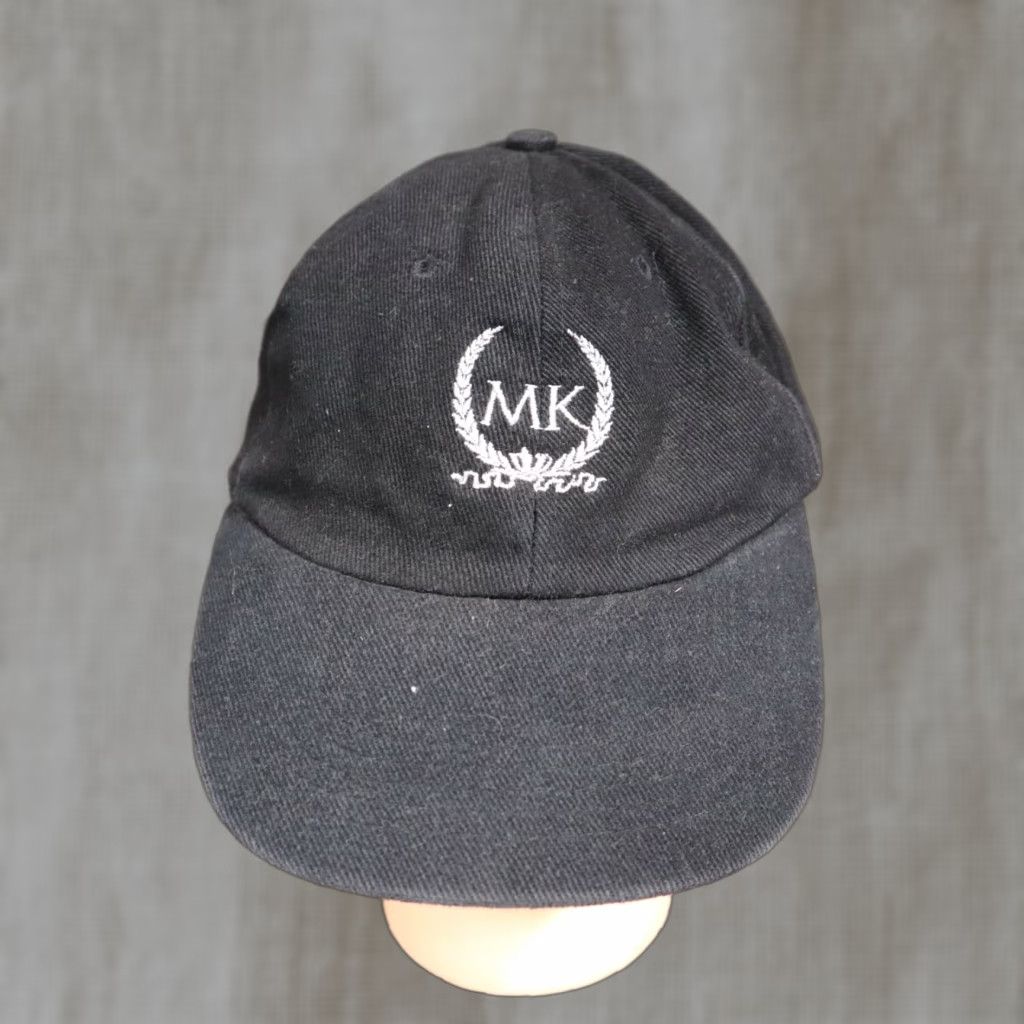 Vintage Mary Kay MK Cosmetics Logo Black Baseball Hat Cap - Women One Size Cotton Blend KB Women Cap Size ONE SIZE - 1 Thumbnail