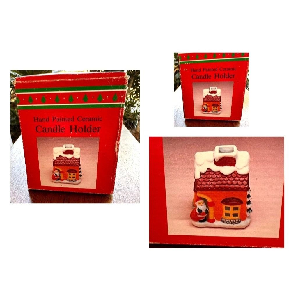 Handmade × Vintage VTG Gift Collection Tea Light House New English Village Corn Size ONE SIZE - 5 Thumbnail