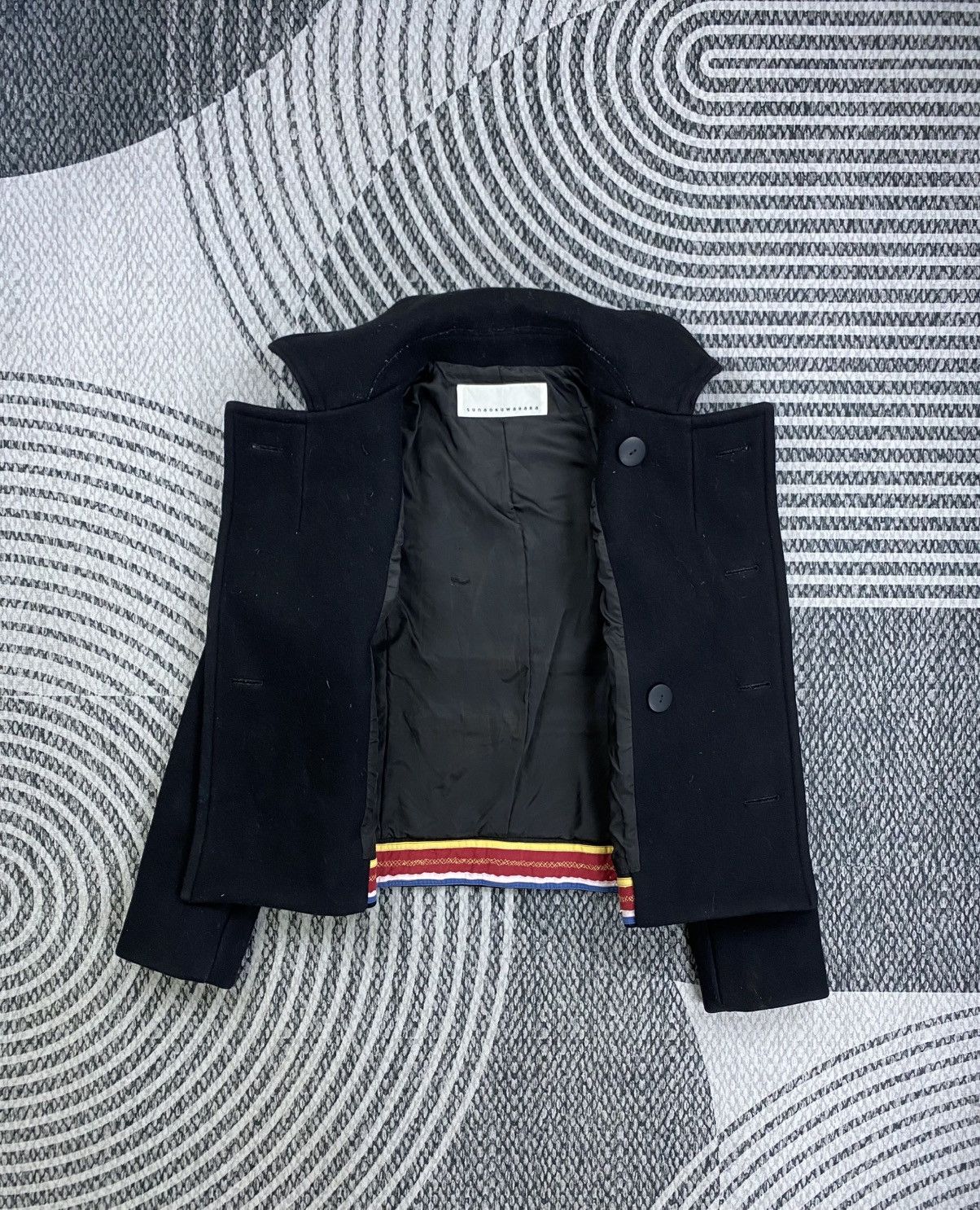 Issey Miyake Vintage Sunaokuwahara By Issey Miyake Wool Jacket Size US S / EU 44-46 / 1 - 7 Thumbnail