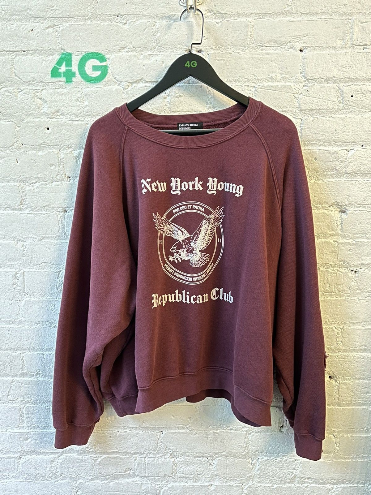 Enfants Riches Deprimes ENFANTS RICHES DEPRIMES YOUNG REPUBLICAN CREWNECK XL Size US XL / EU 56 / 4 - 1 Thumbnail