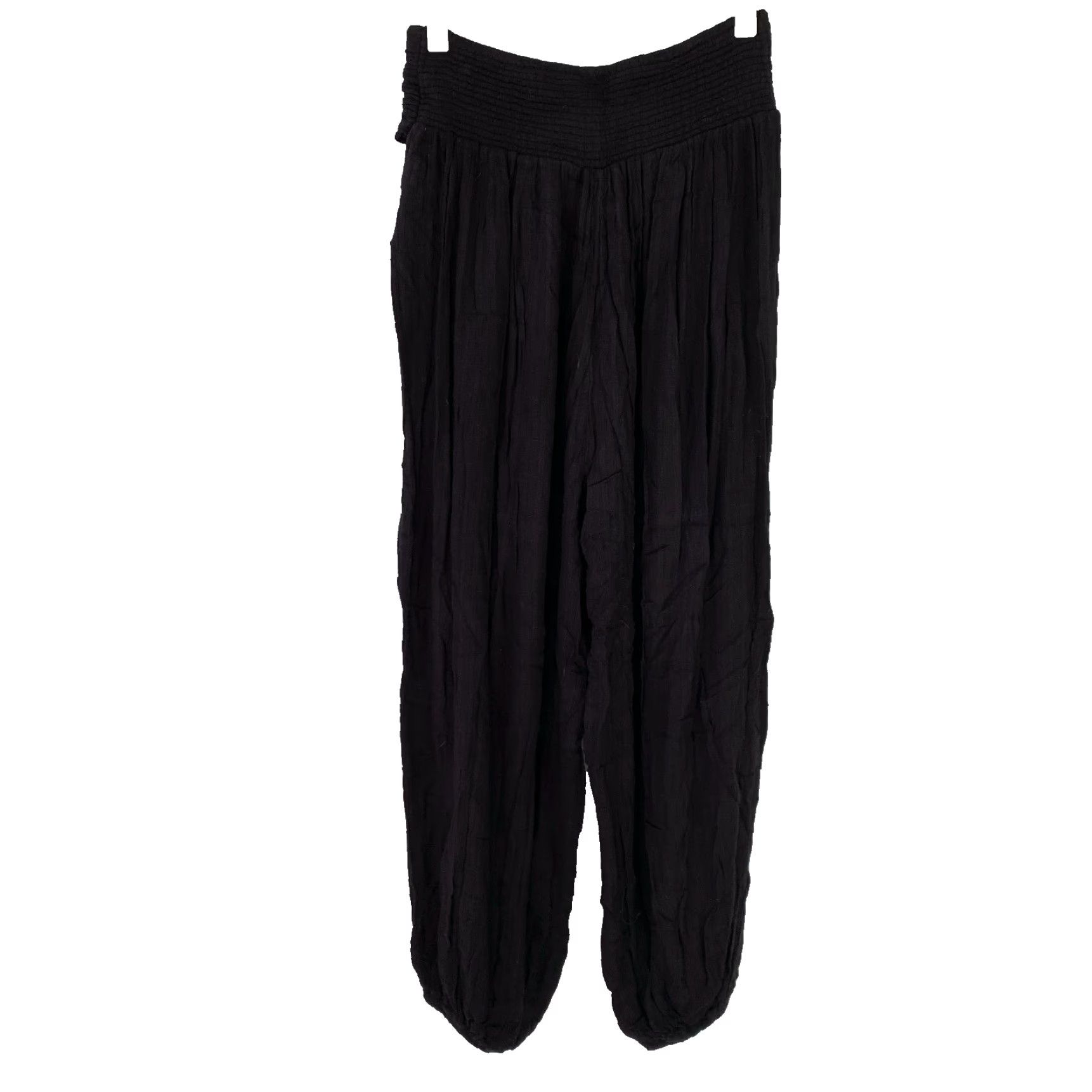 Free People Free People Black Harem Pants Womens S Stretch Breathable Tapered Inseam 26.25 Stretchy Casual Fall Spring Winter Size 28" / US 6 / IT 42 - 4 Thumbnail