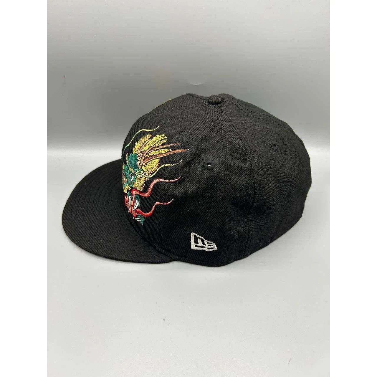 New Era Masumi Ishikawa Dragon Hat Men 7 5/8 Black Fitted Cap Wool Size ONE SIZE - 7 Thumbnail