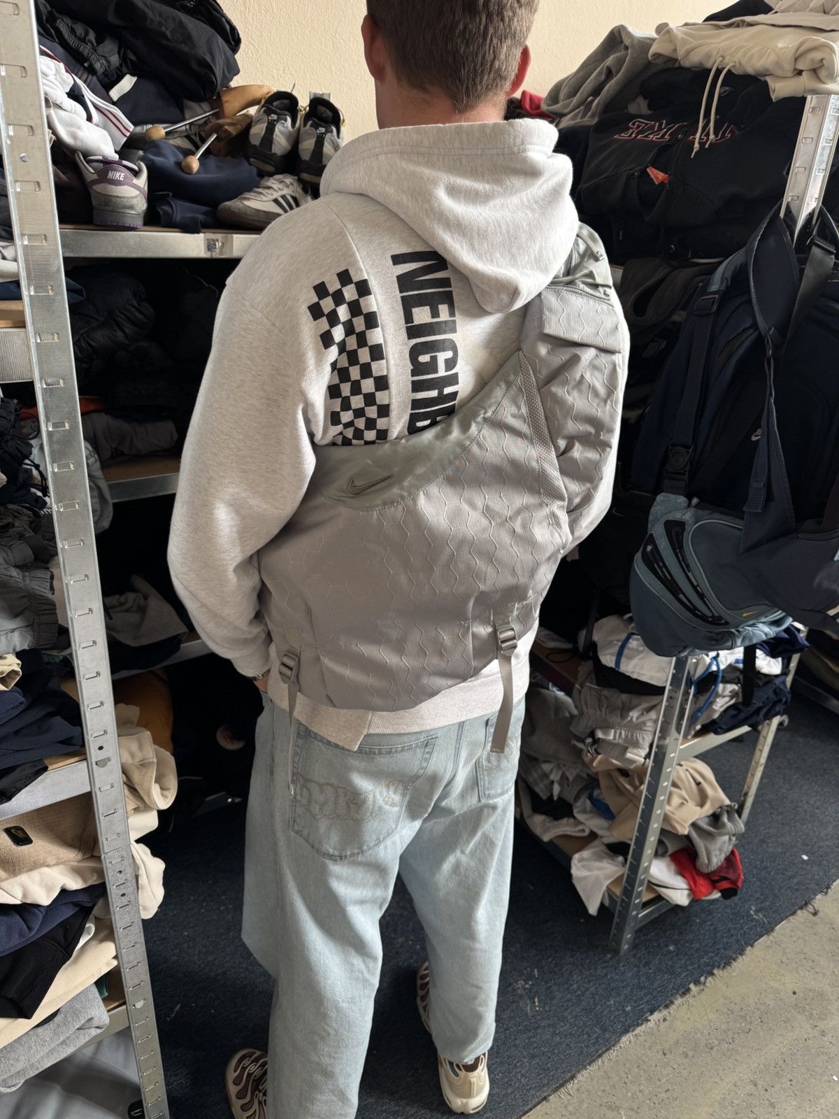 Nike × Vintage NIKE VINTAGE BASIC LOGO 00s 90s PINTEREST STYLE SLING BAG Size ONE SIZE - 11 Thumbnail