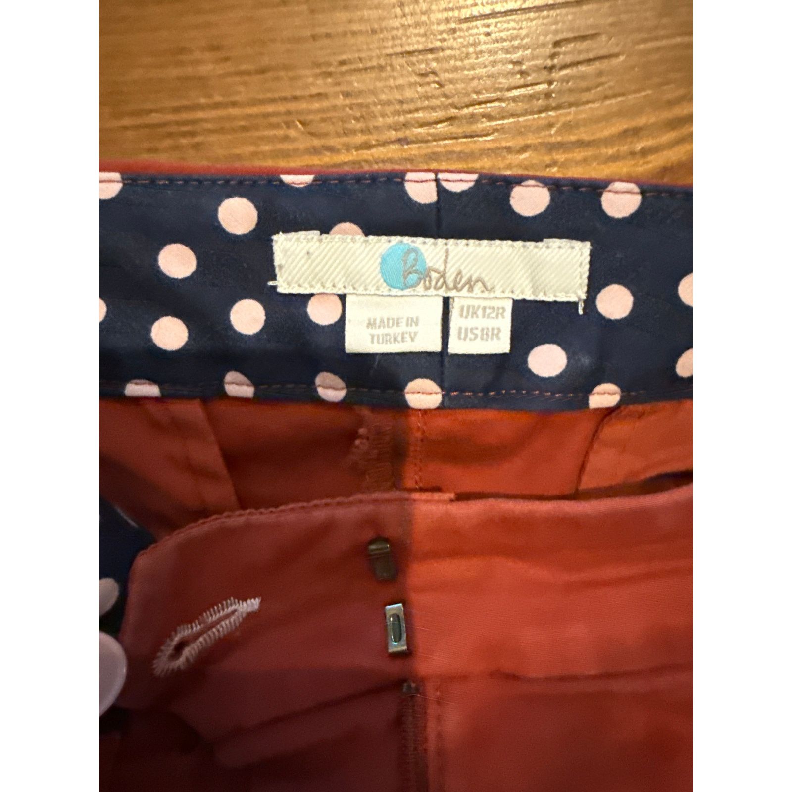 Boden Boden Burnt Red Richmond Stretch Straight Leg 7/8 Pants,sz8R Size 30" / US 8 / IT 44 - 8 Thumbnail