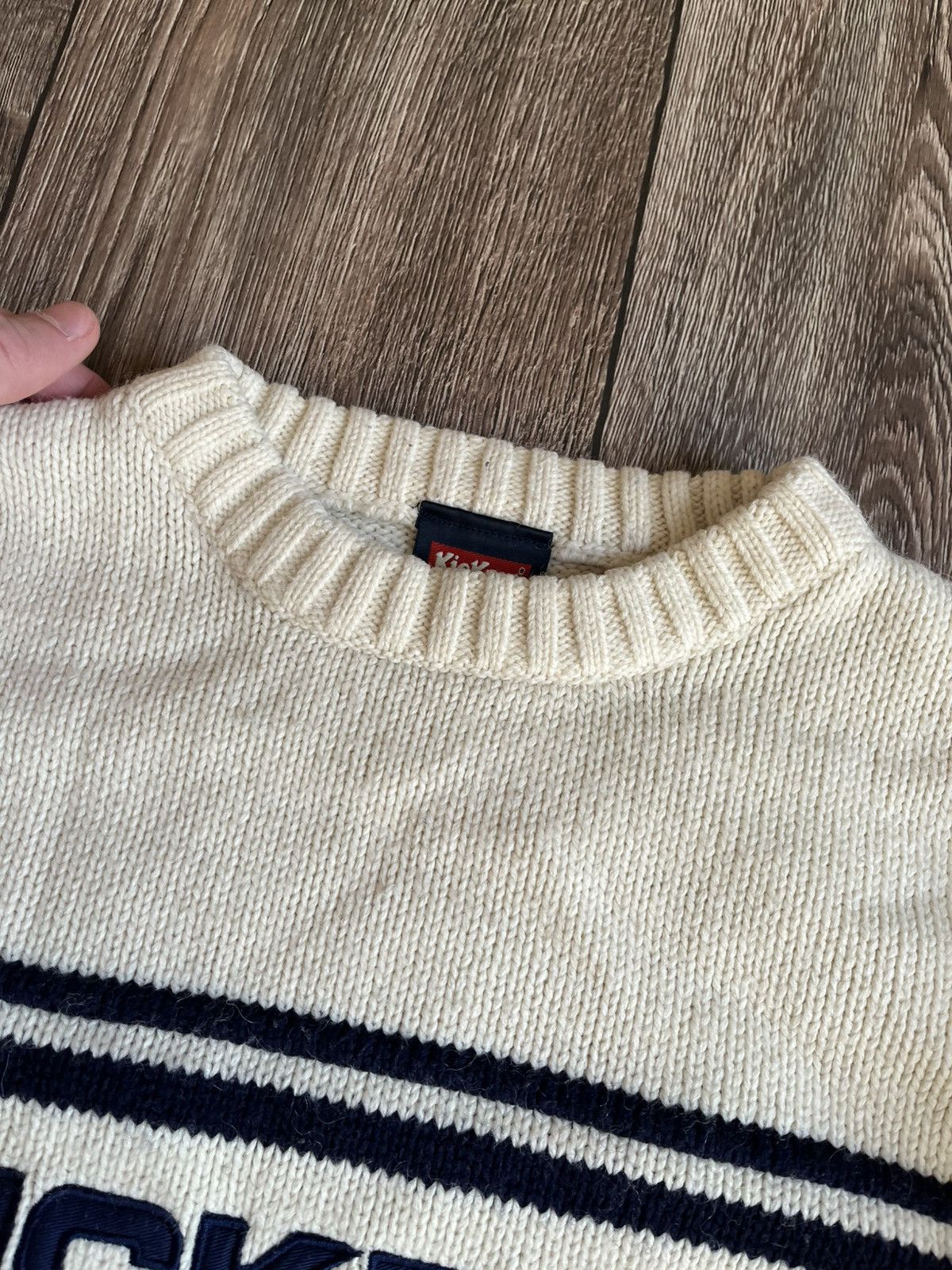 Kickers × Vintage Vintage KICKERS Big Logo Wool Knit Sweater Size US M / EU 48-50 / 2 - 8 Thumbnail