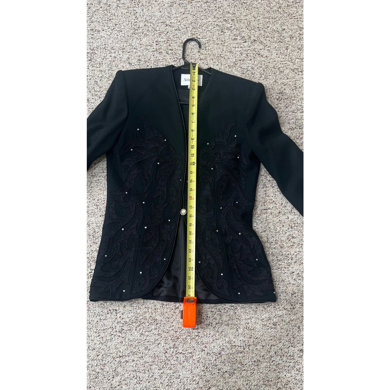 Vintage Nolan Miller Vintage Wool Suit Beaded Rhinestones Cami SZ 6 Size M / US 6-8 / IT 42-44 - 13 Thumbnail