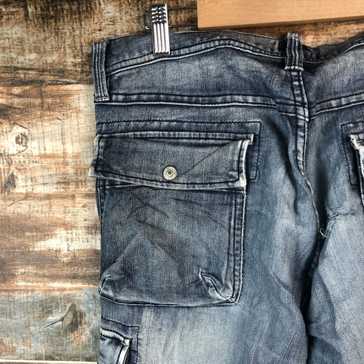 Japanese Brand DL Lyric utility Black Multipocket Denim Pants #A2070 Size US 33 - 17 Thumbnail