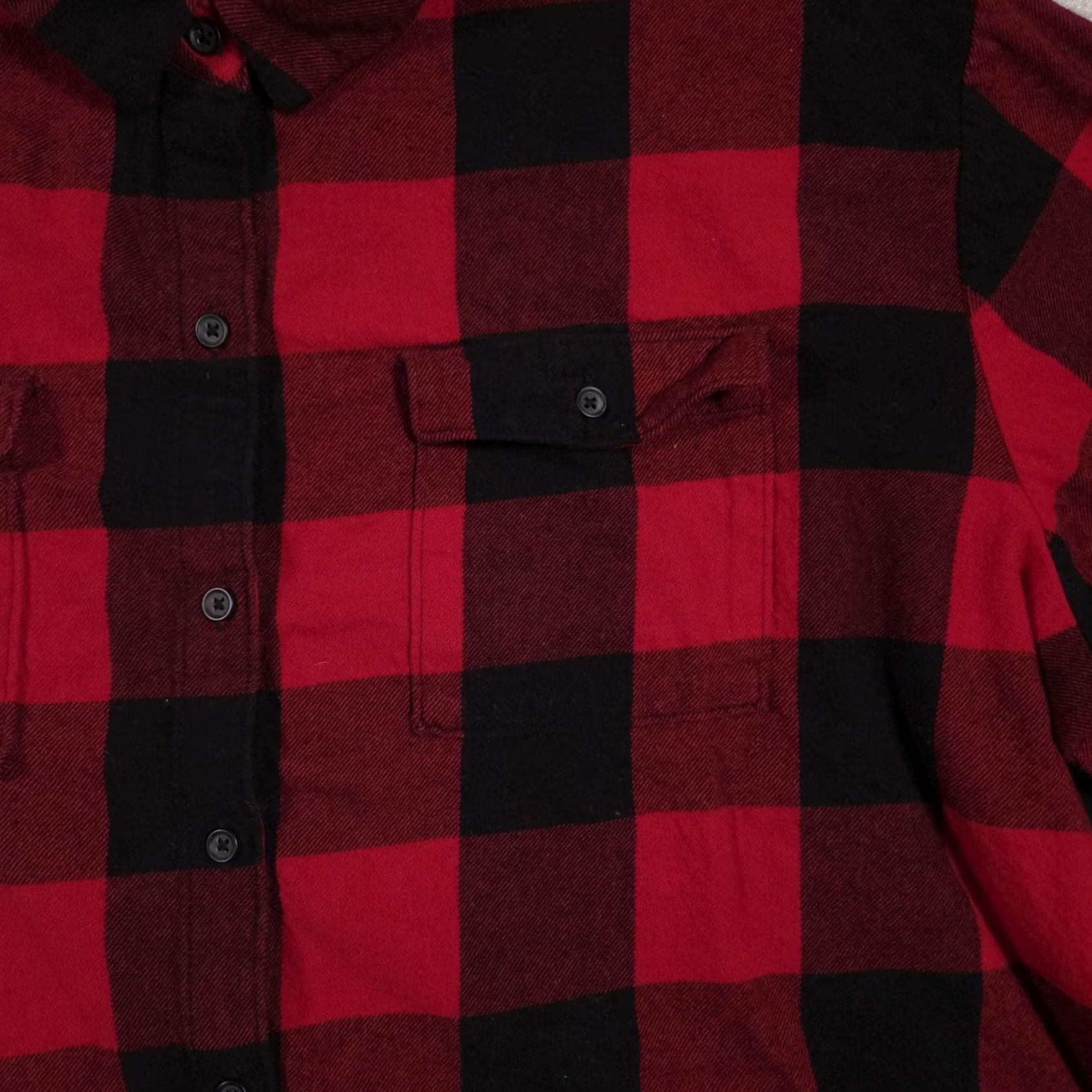 Old Navy VINTAGE Old Navy Shirt Womens 2X Red Black Buffalo Plaid Flannel Boyfriend Button Up Size XXL / US 16-18 / IT 52-54 - 4 Thumbnail