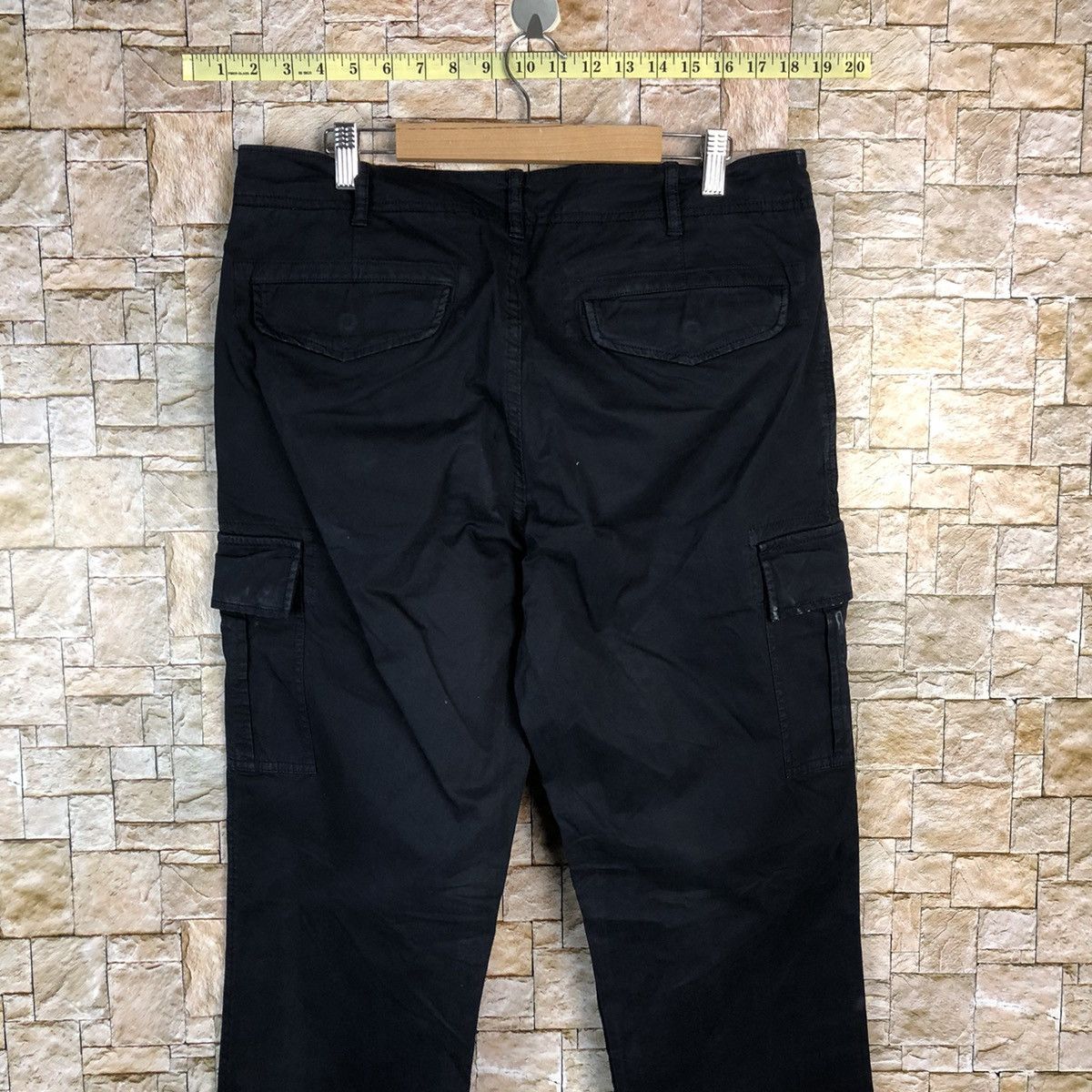 Japanese Brand Uniqlo Black japan utility tactical Cargo Pants #A645 Size US 34 / EU 50 - 16 Thumbnail